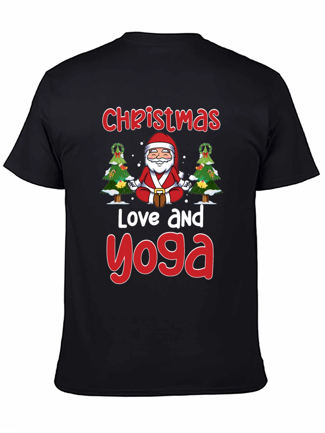 Christmas Love and Yoga T-Shirt