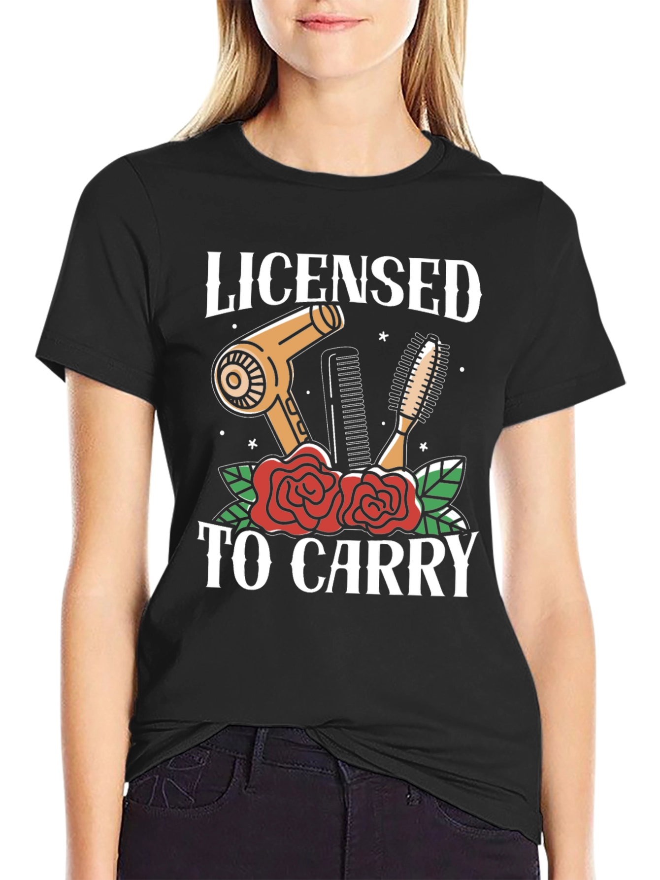 Licensed to Carry Hair Stylist Graphic T-Shirt