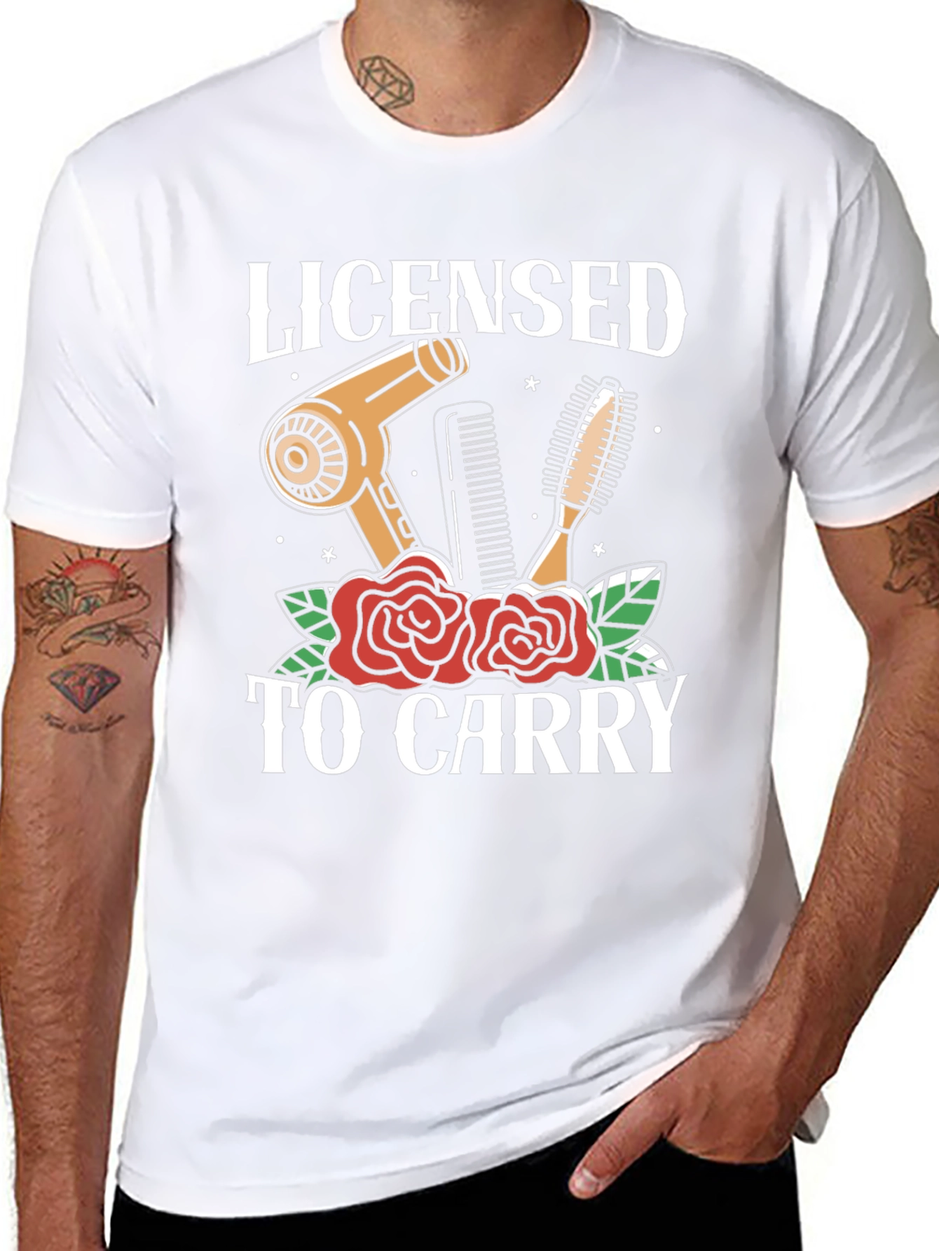 Licensed to Carry Hair Stylist Graphic T-Shirt