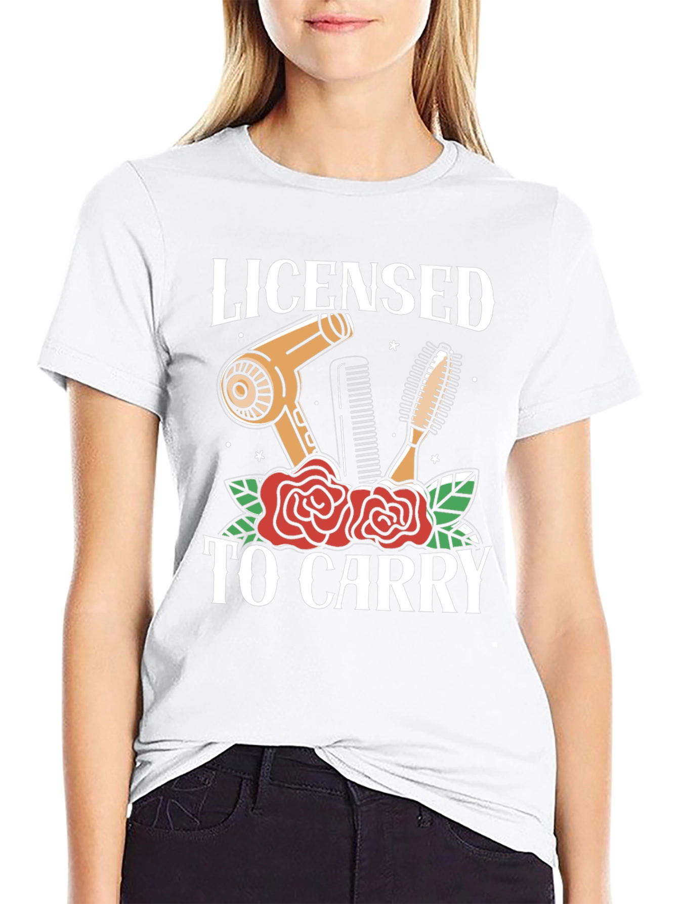 Licensed to Carry Hair Stylist Graphic T-Shirt