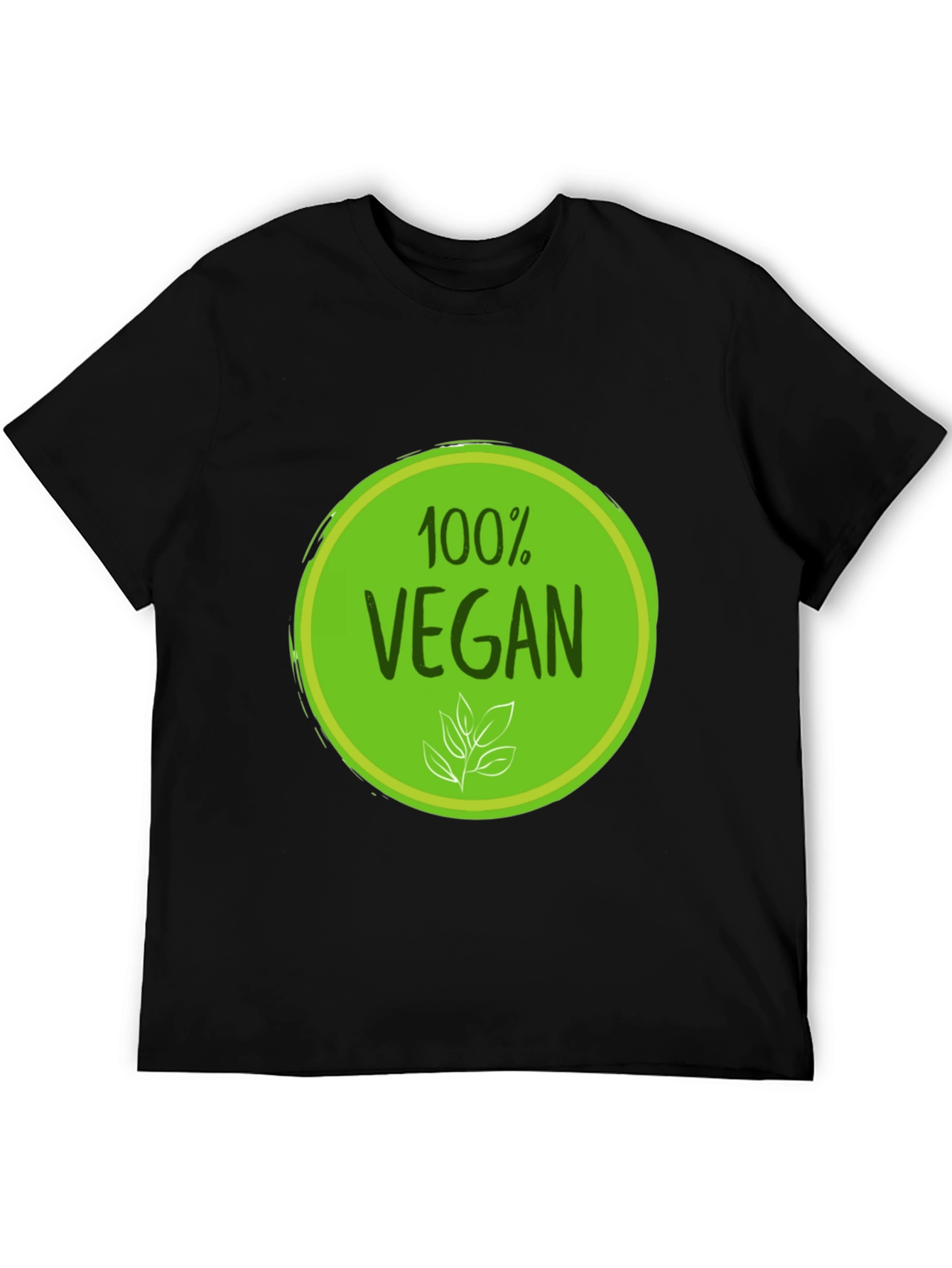 100% Vegan Black Graphic Tee