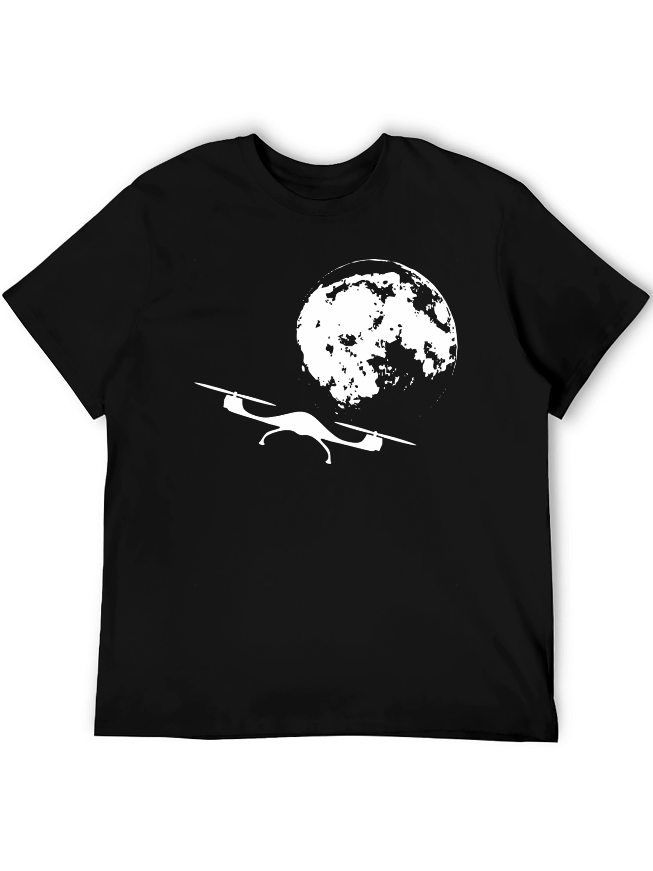 Drone to the Moon T-Shirt - Unique Graphic Tee