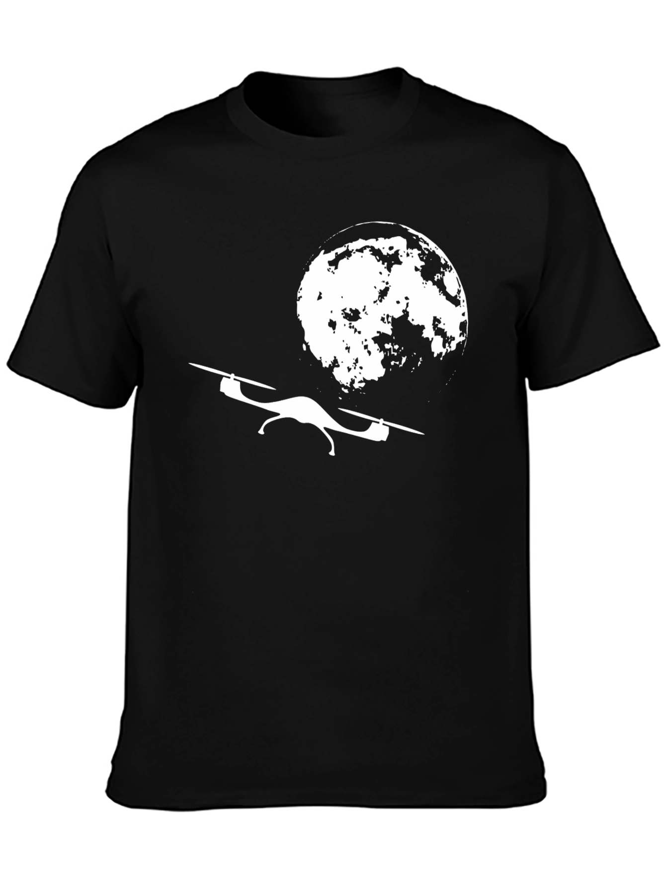 Drone to the Moon T-Shirt - Unique Graphic Tee