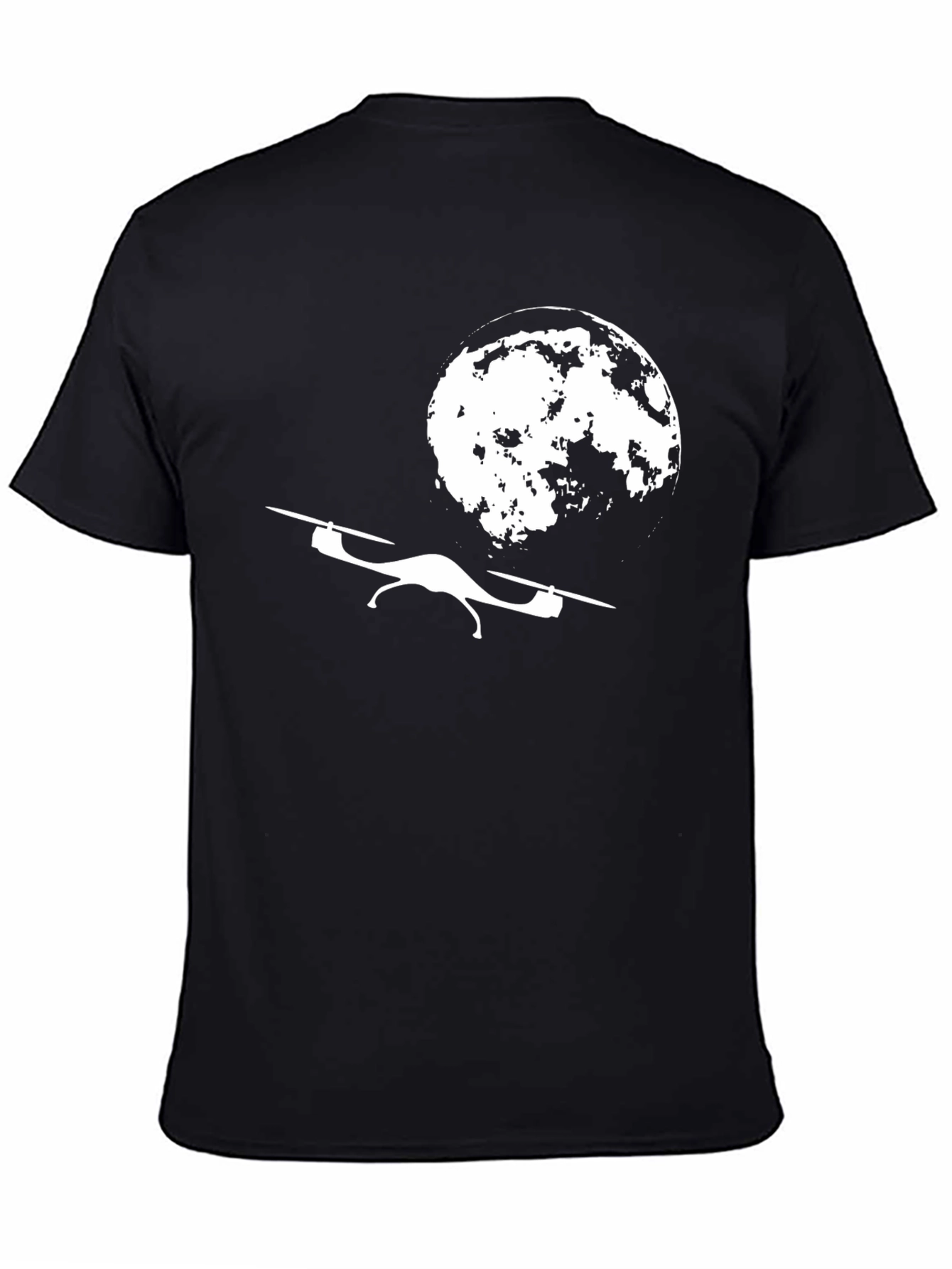 Drone to the Moon T-Shirt - Unique Graphic Tee