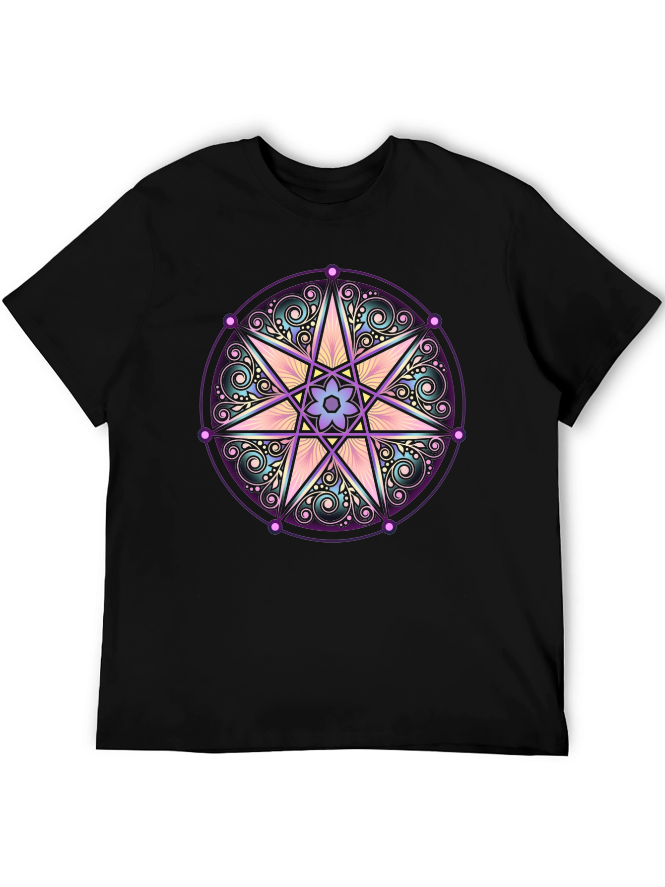 Mystic Star Mandala Graphic T-Shirt