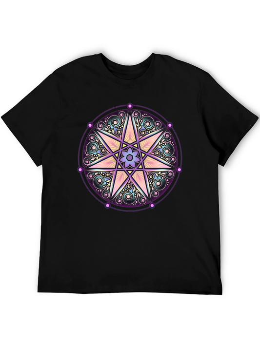 Mystic Star Mandala Graphic T-Shirt