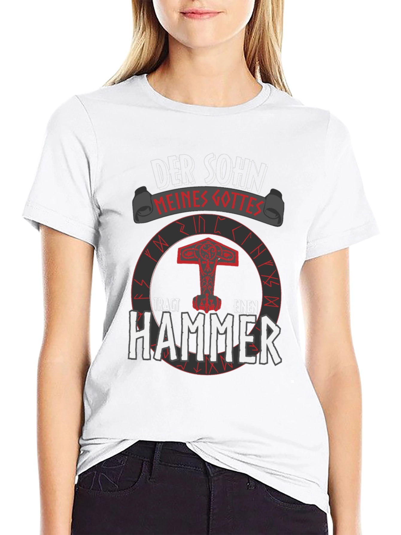 Viking Hammer T-Shirt: Son of My God Tee