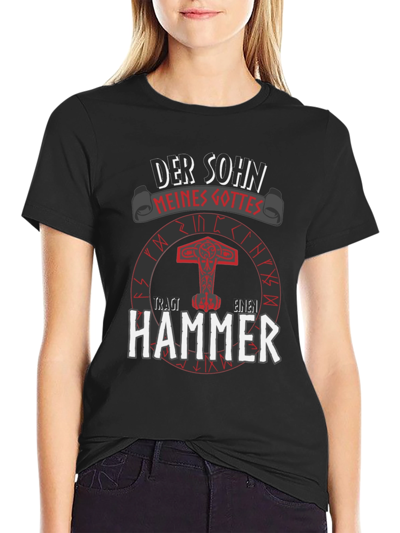 Viking Hammer T-Shirt: Son of My God Tee