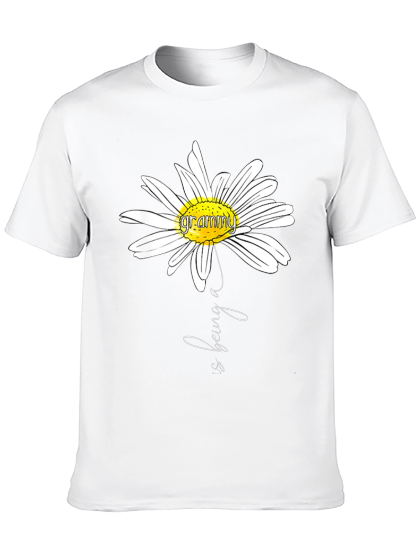 Grammy Flower Graphic T-Shirt
