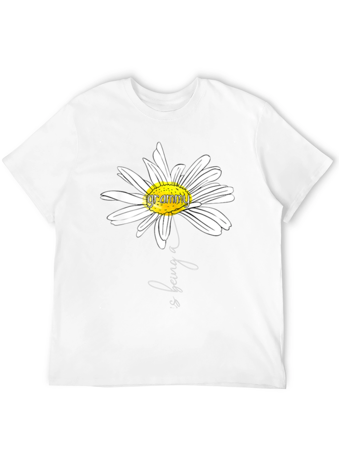 Grammy Flower Graphic T-Shirt