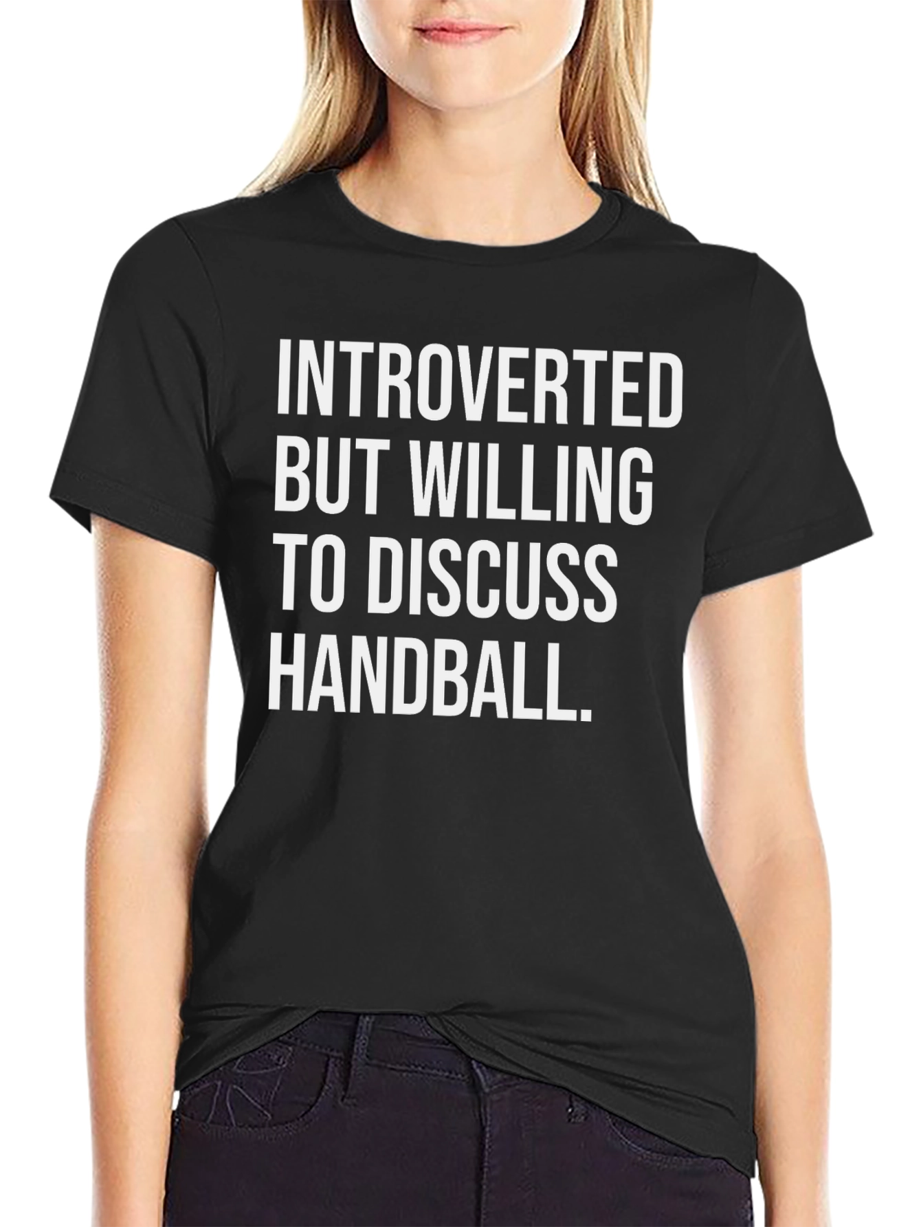 Introverted Handball T-Shirt - Black