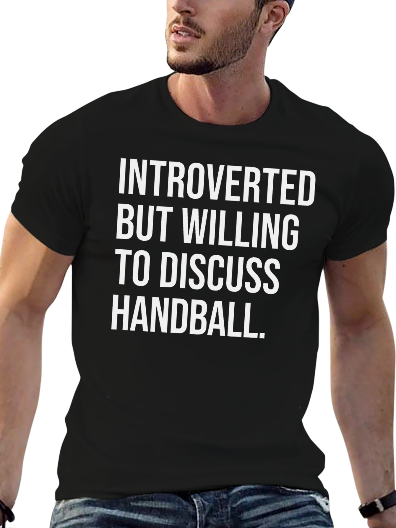 Introverted Handball T-Shirt - Black