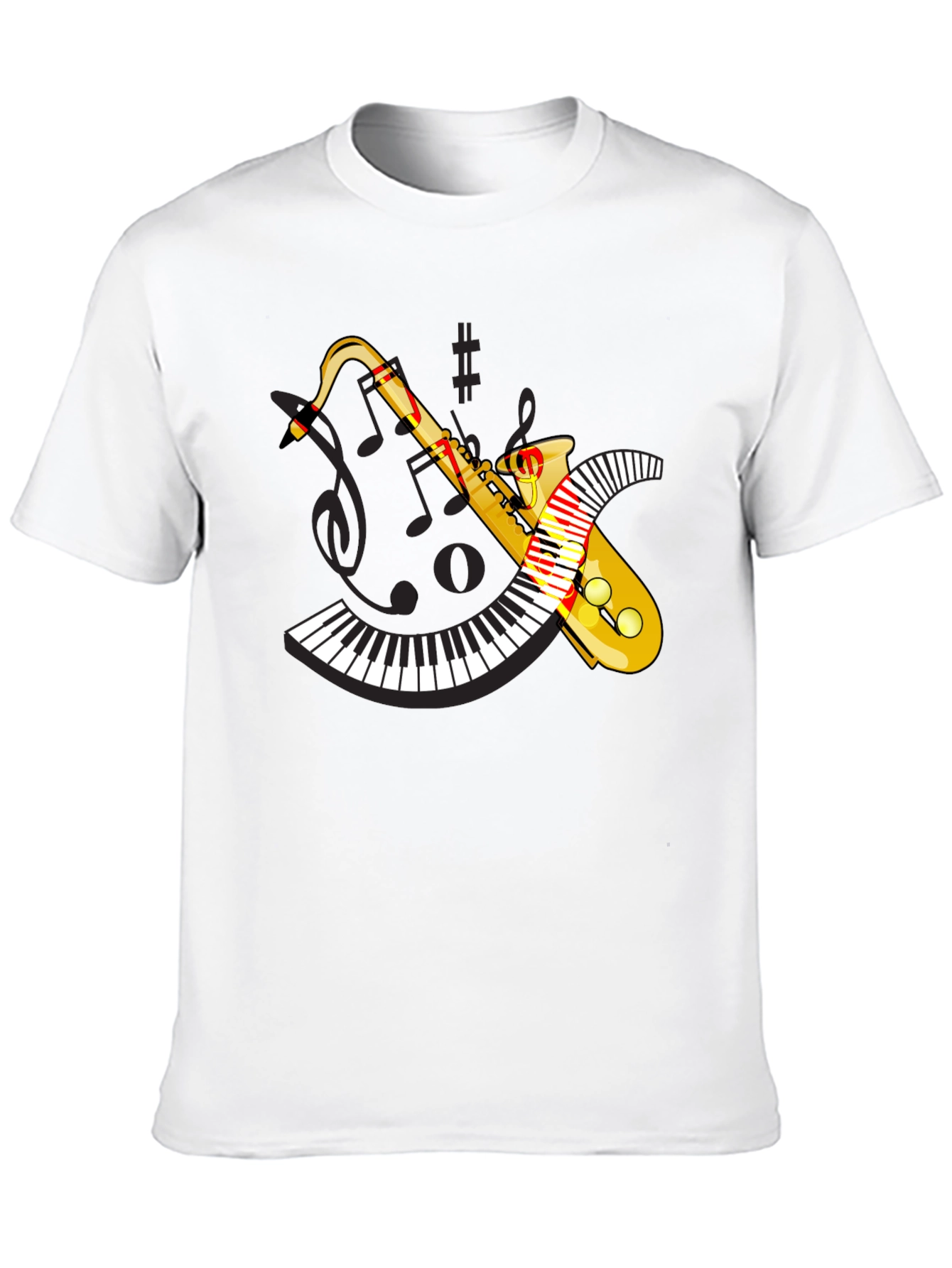 Musical Saxophone Piano T-Shirt