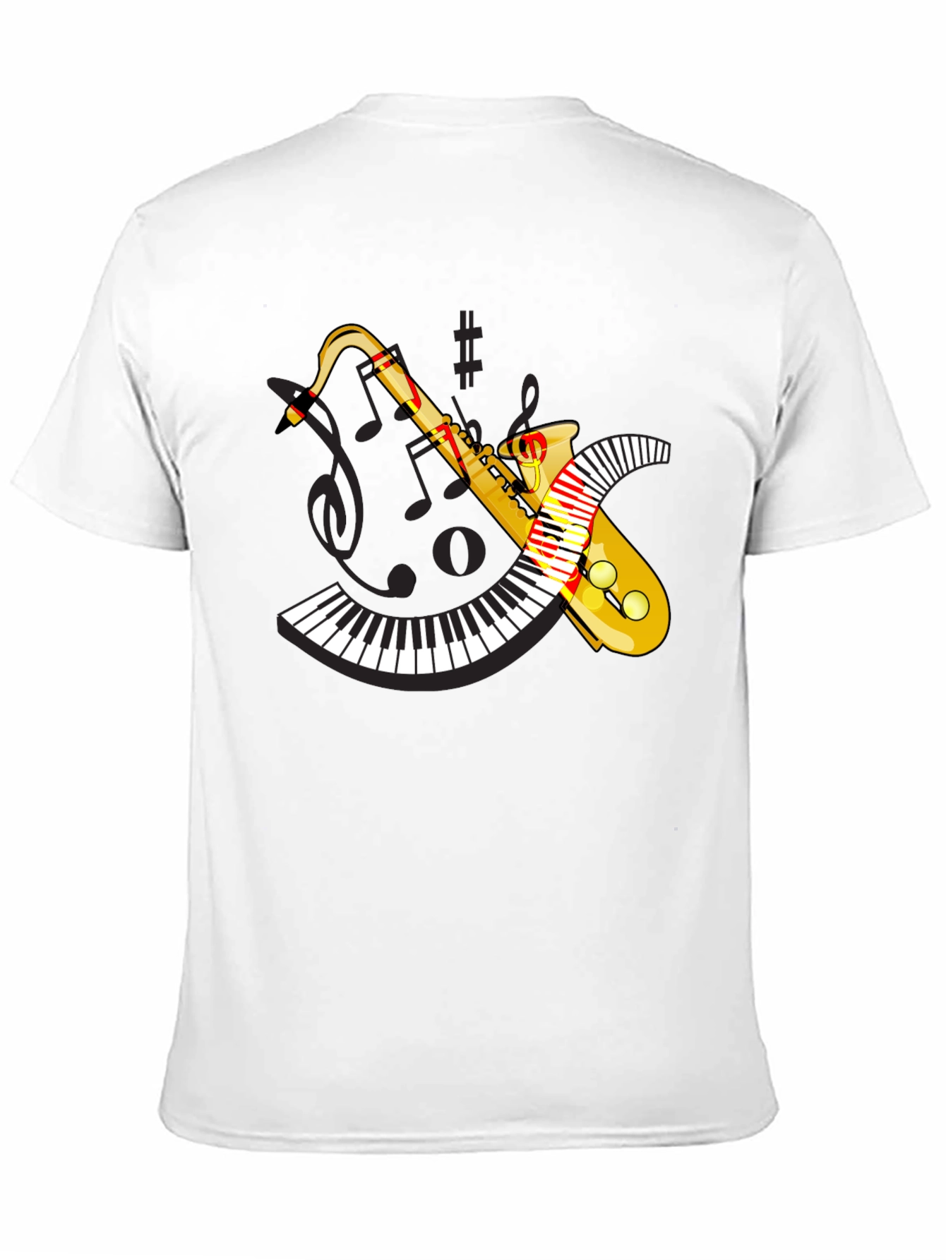 Musical Saxophone Piano T-Shirt