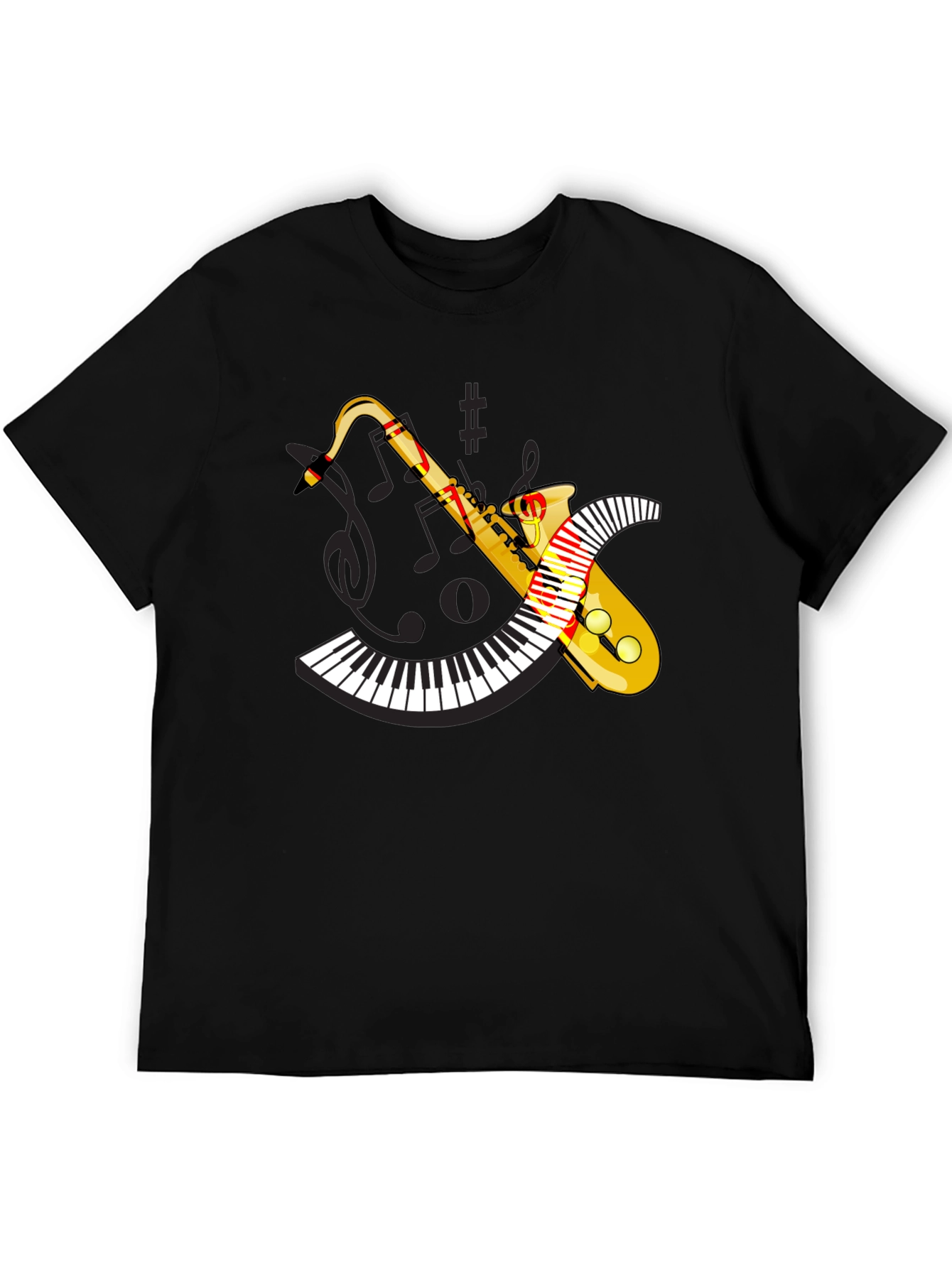 Musical Saxophone Piano T-Shirt