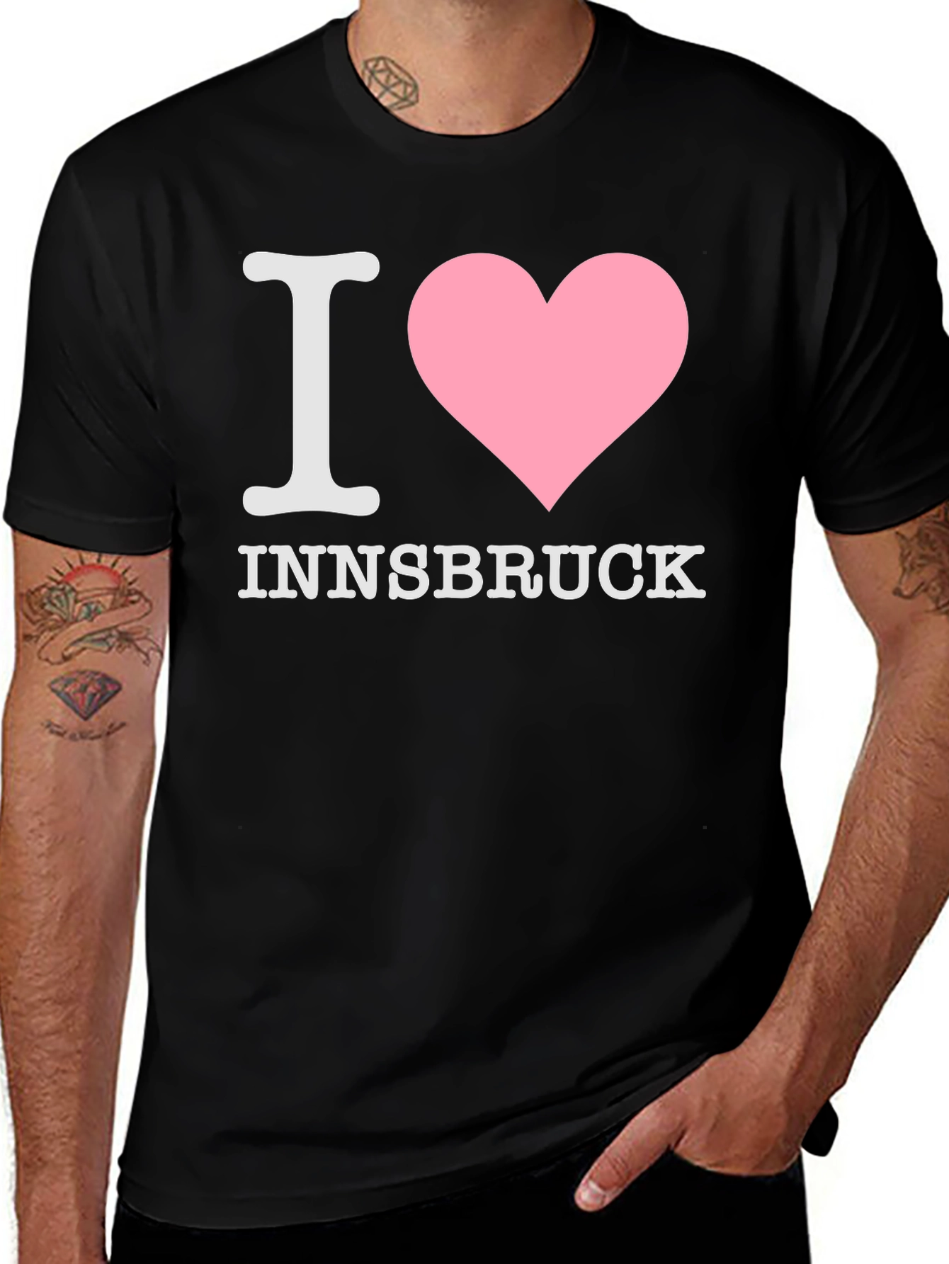 I Love Innsbruck Black T-Shirt