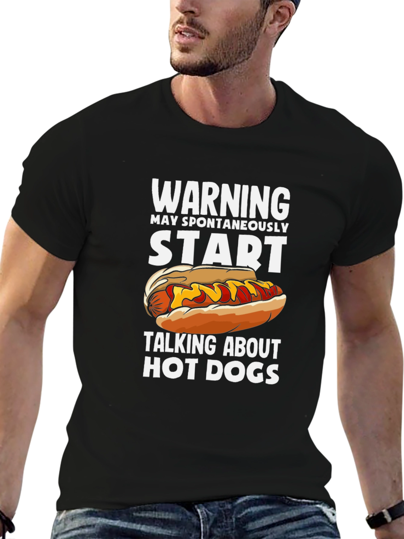 Warning Hot Dog T-Shirt