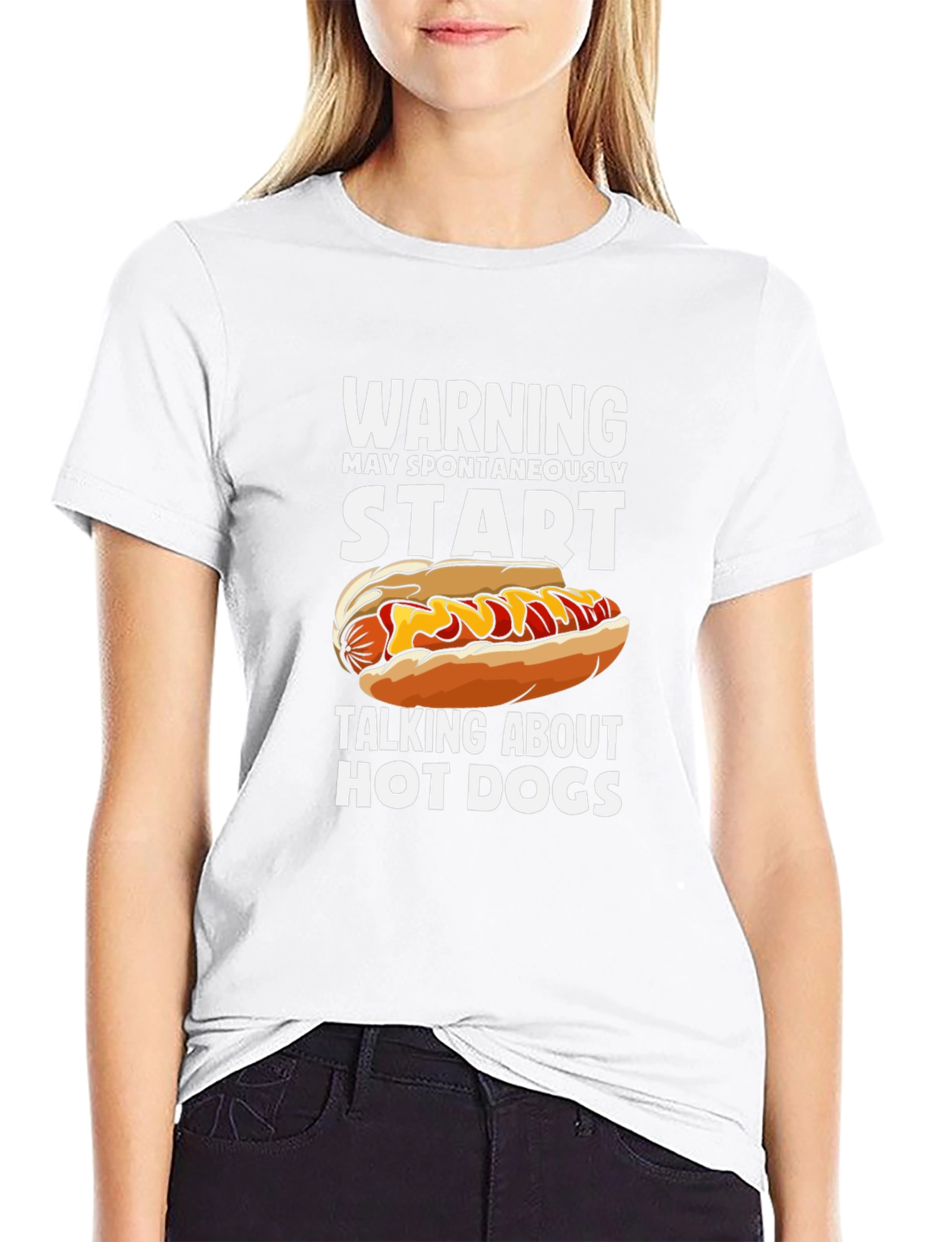 Warning Hot Dog T-Shirt
