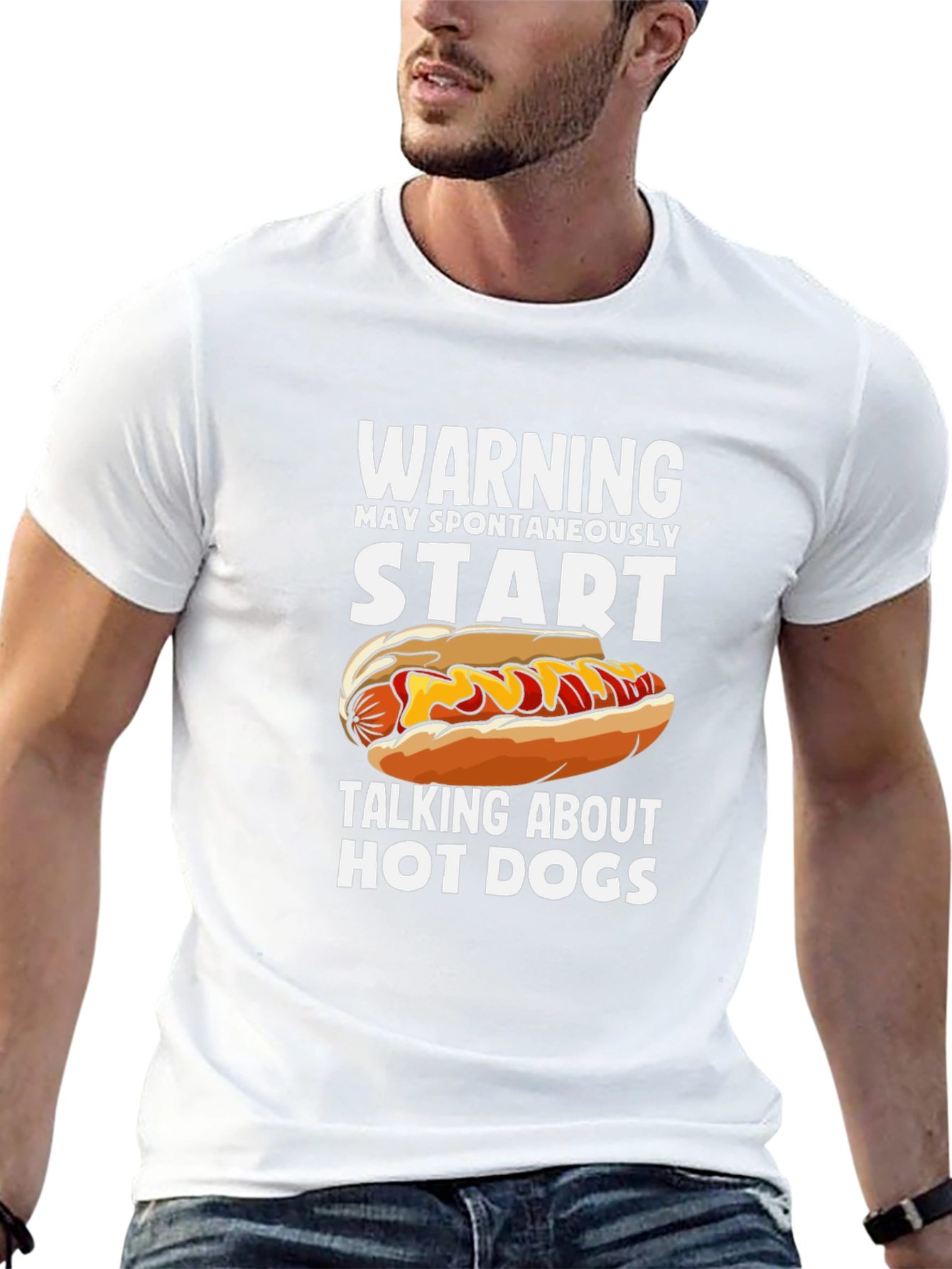 Warning Hot Dog T-Shirt