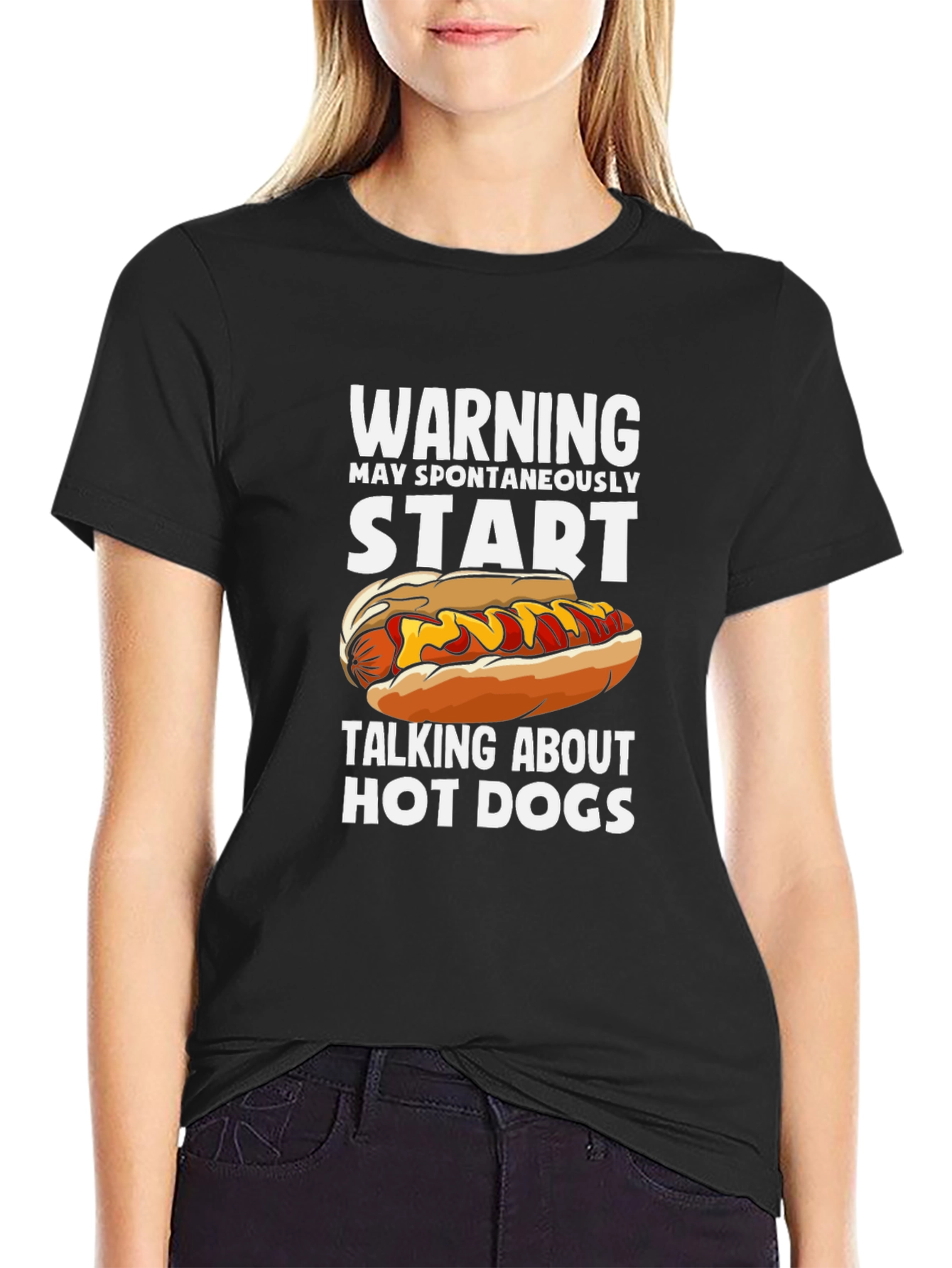 Warning Hot Dog T-Shirt