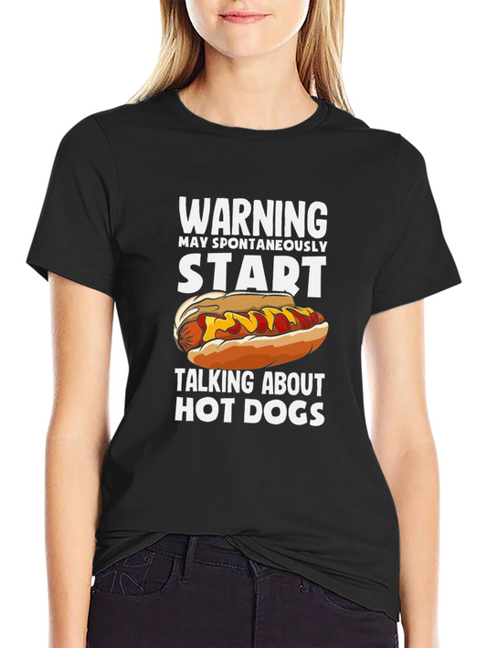 Warning Hot Dog T-Shirt