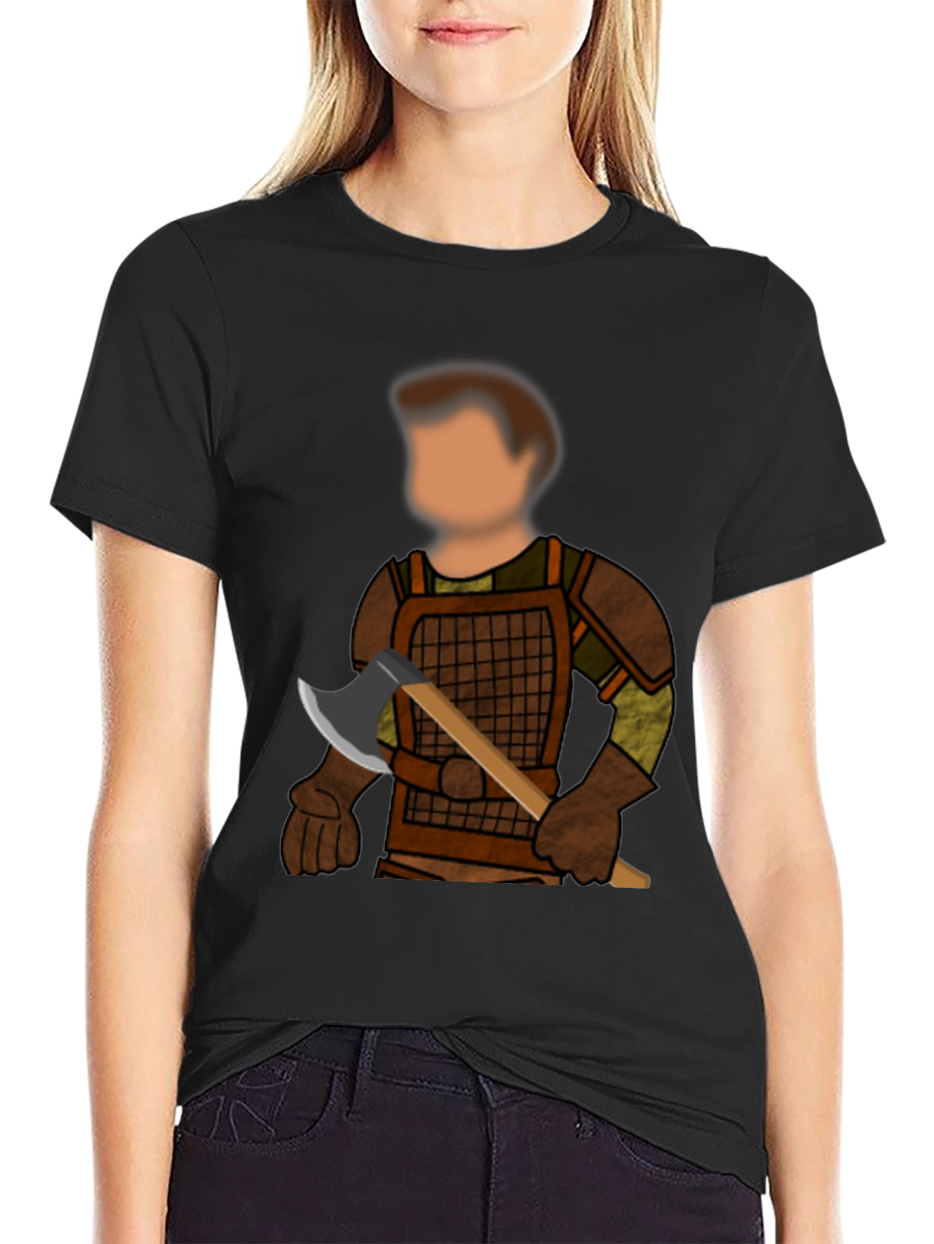Warrior Graphic Black T-Shirt