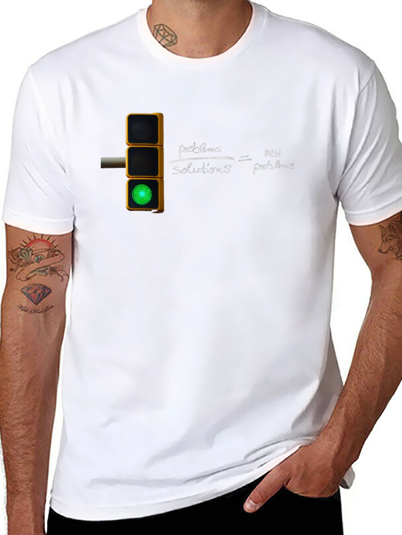 Traffic Light Equation Graphic T-Shirt