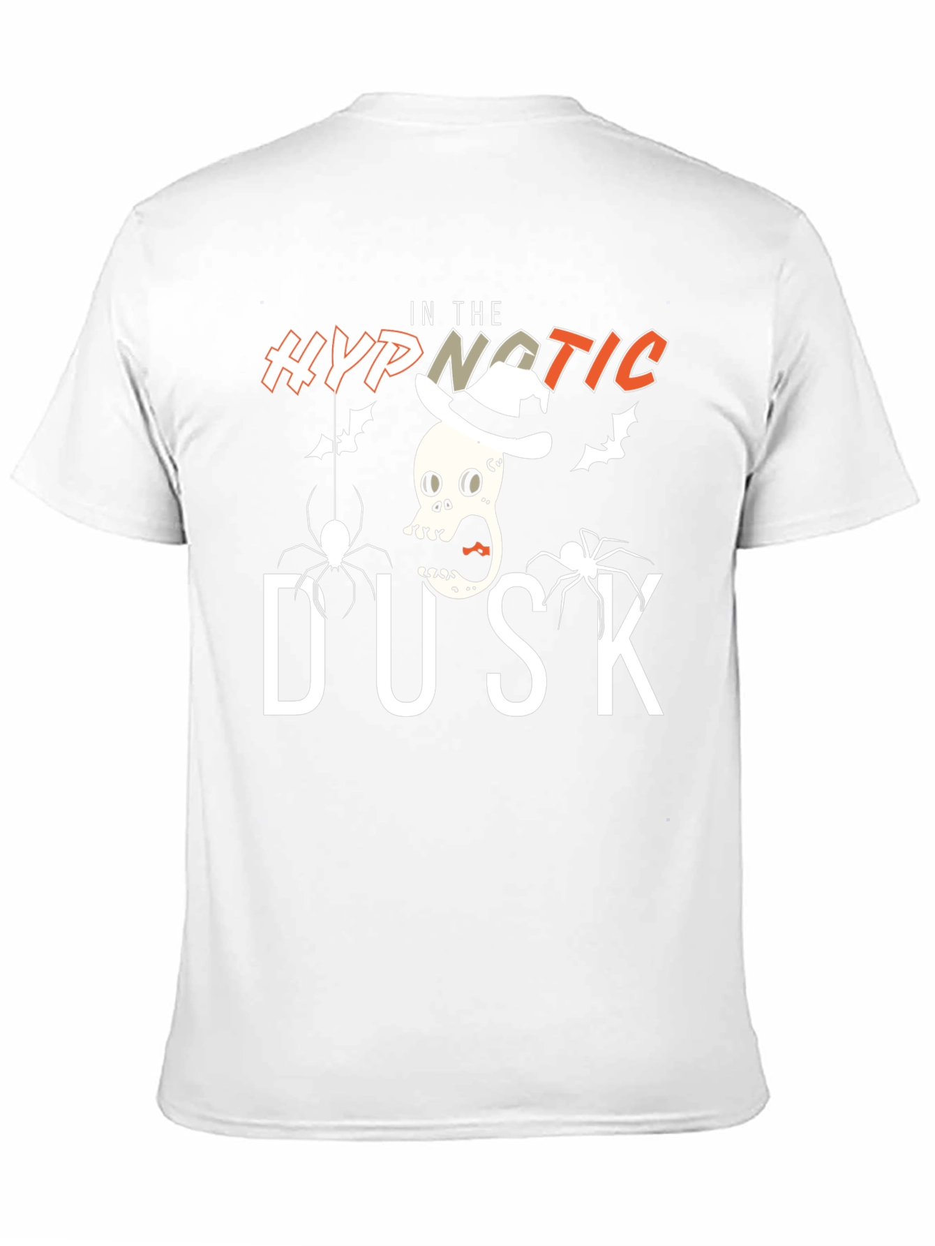 Hypnotic Dusk Halloween T-Shirt - Skull & Spiders