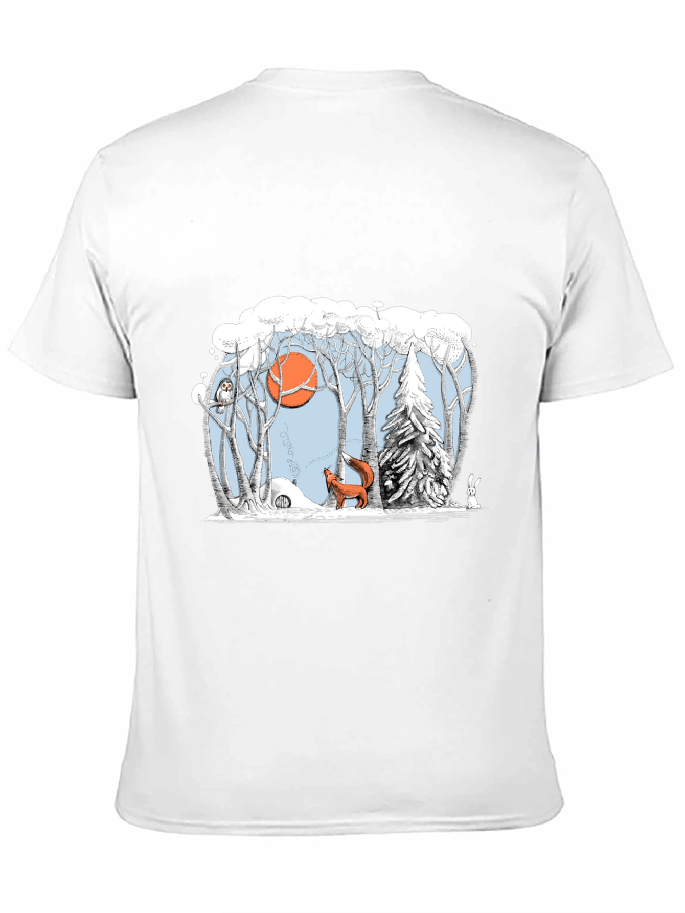 Winter Forest Scene Graphic Tee