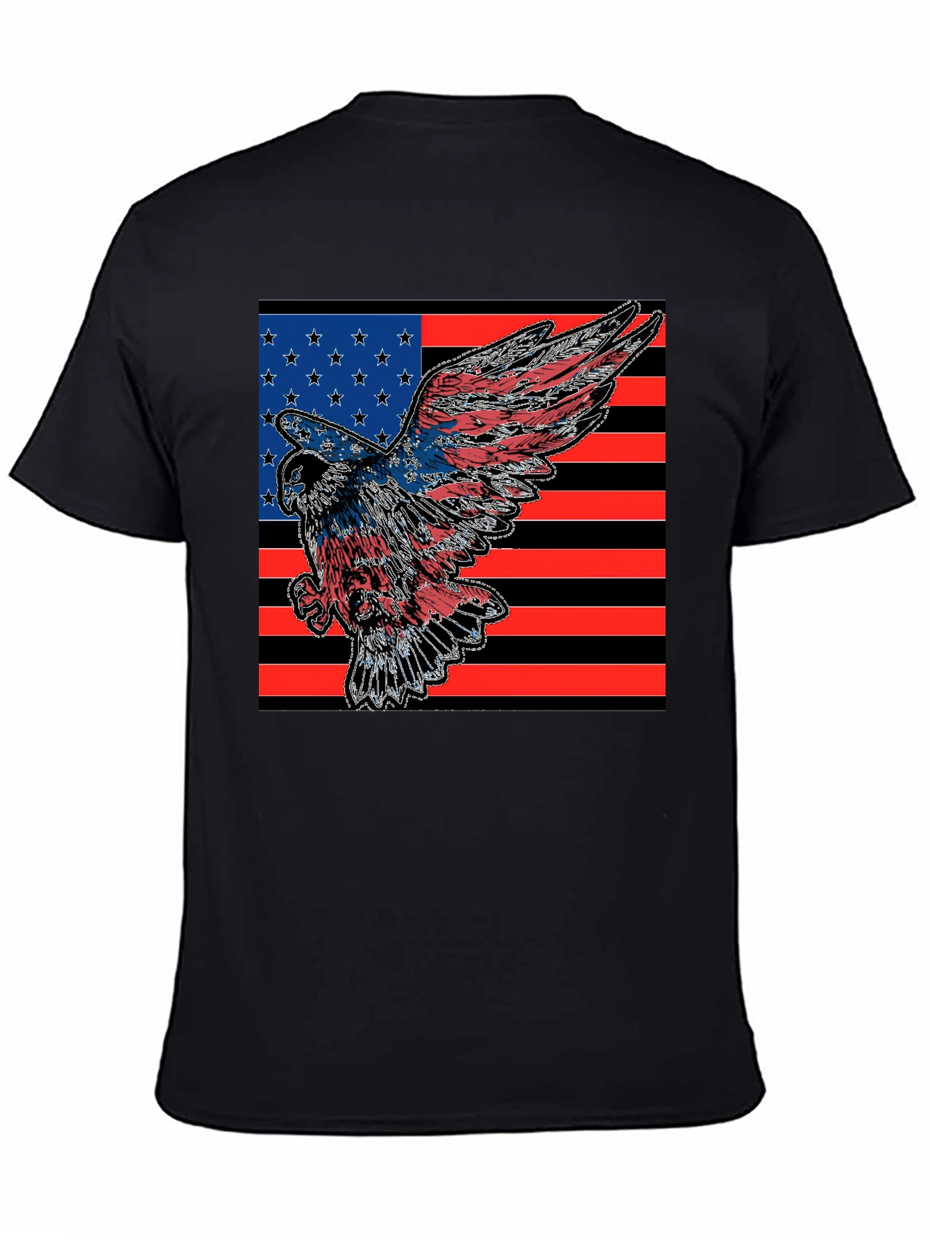 American Eagle Flag T-Shirt Patriotic USA Tee