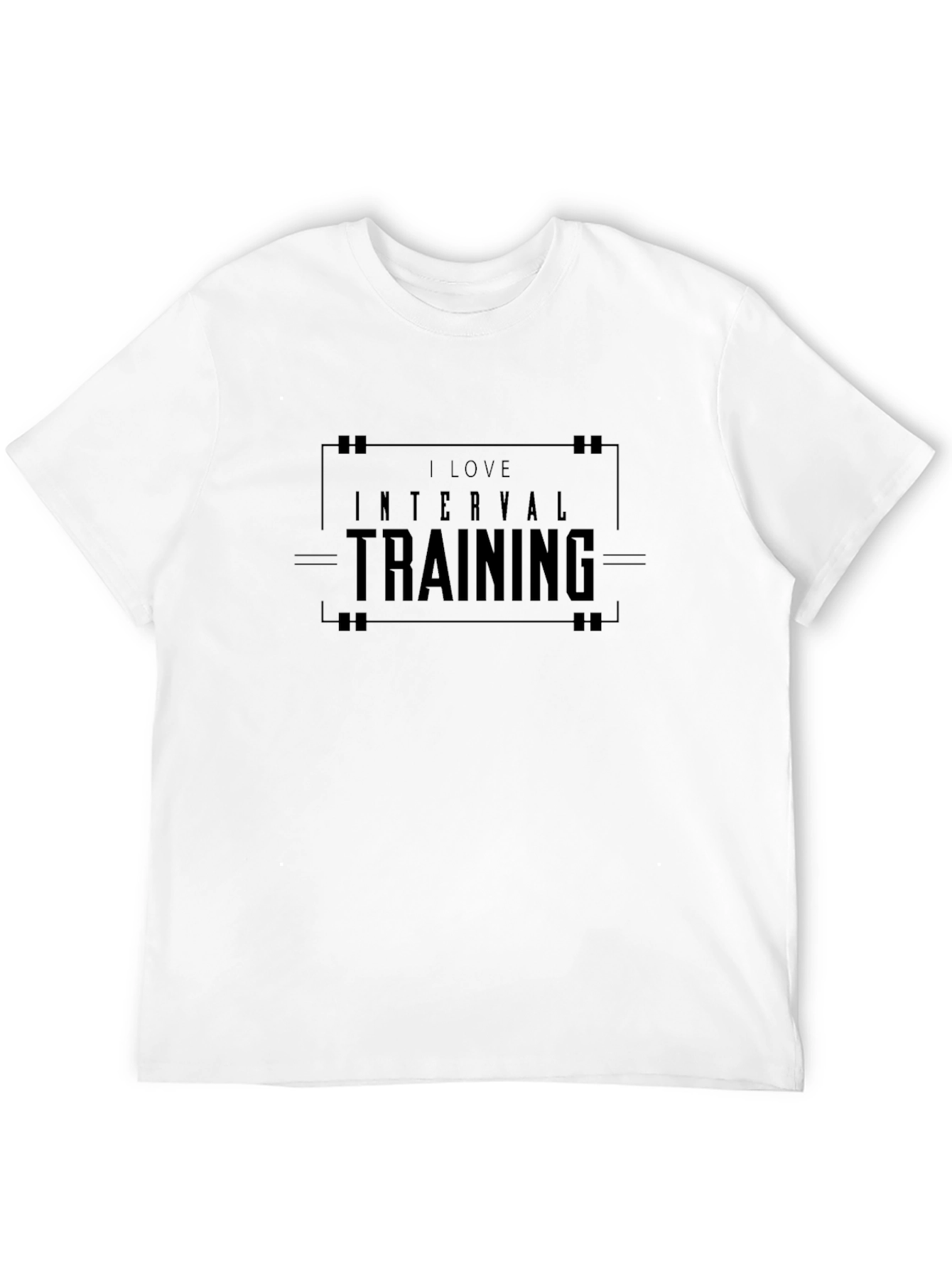I Love Interval Training Black T-Shirt