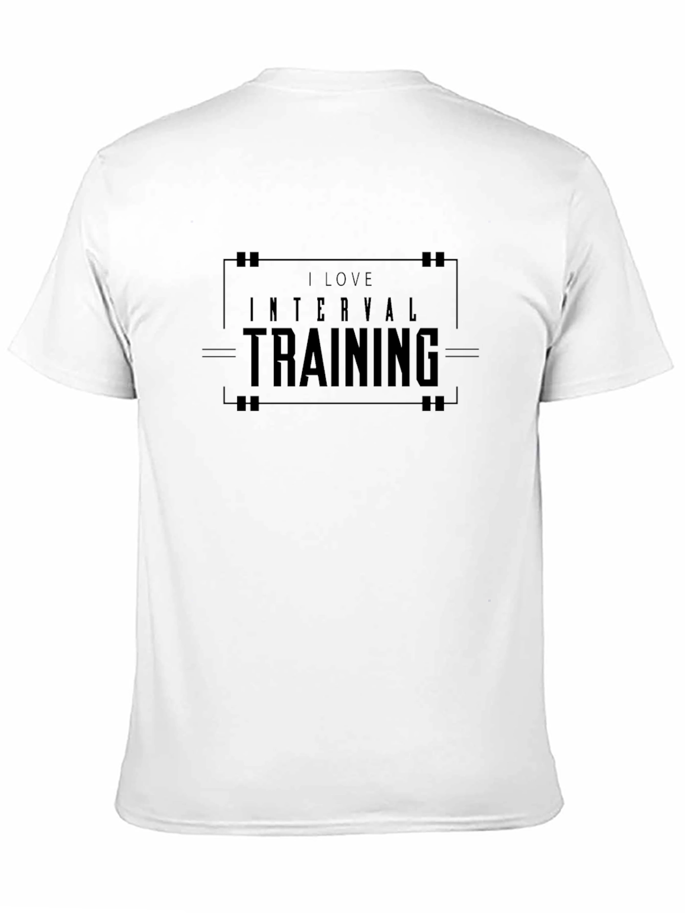 I Love Interval Training Black T-Shirt