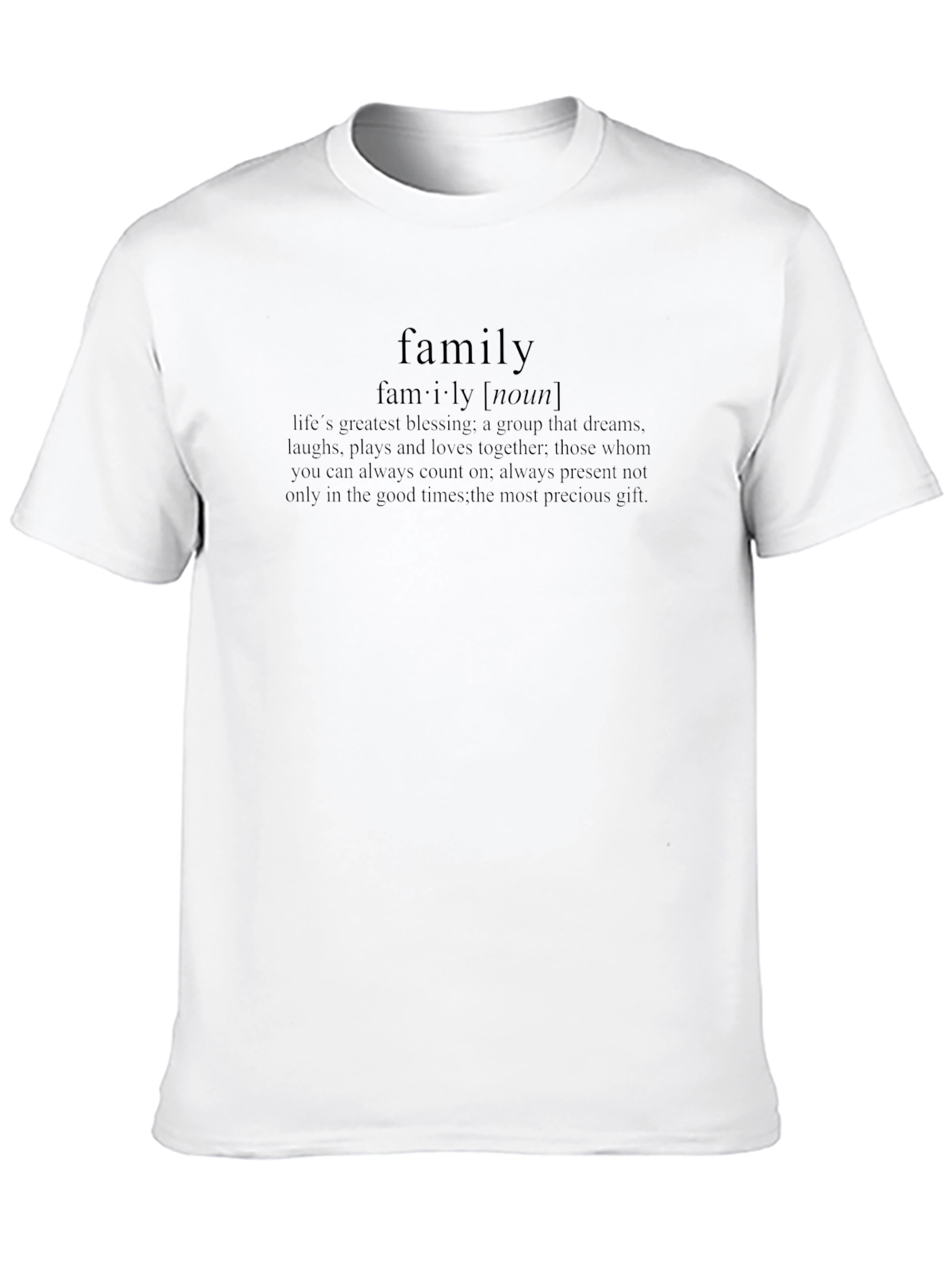 Family Definition Black Graphic Tee