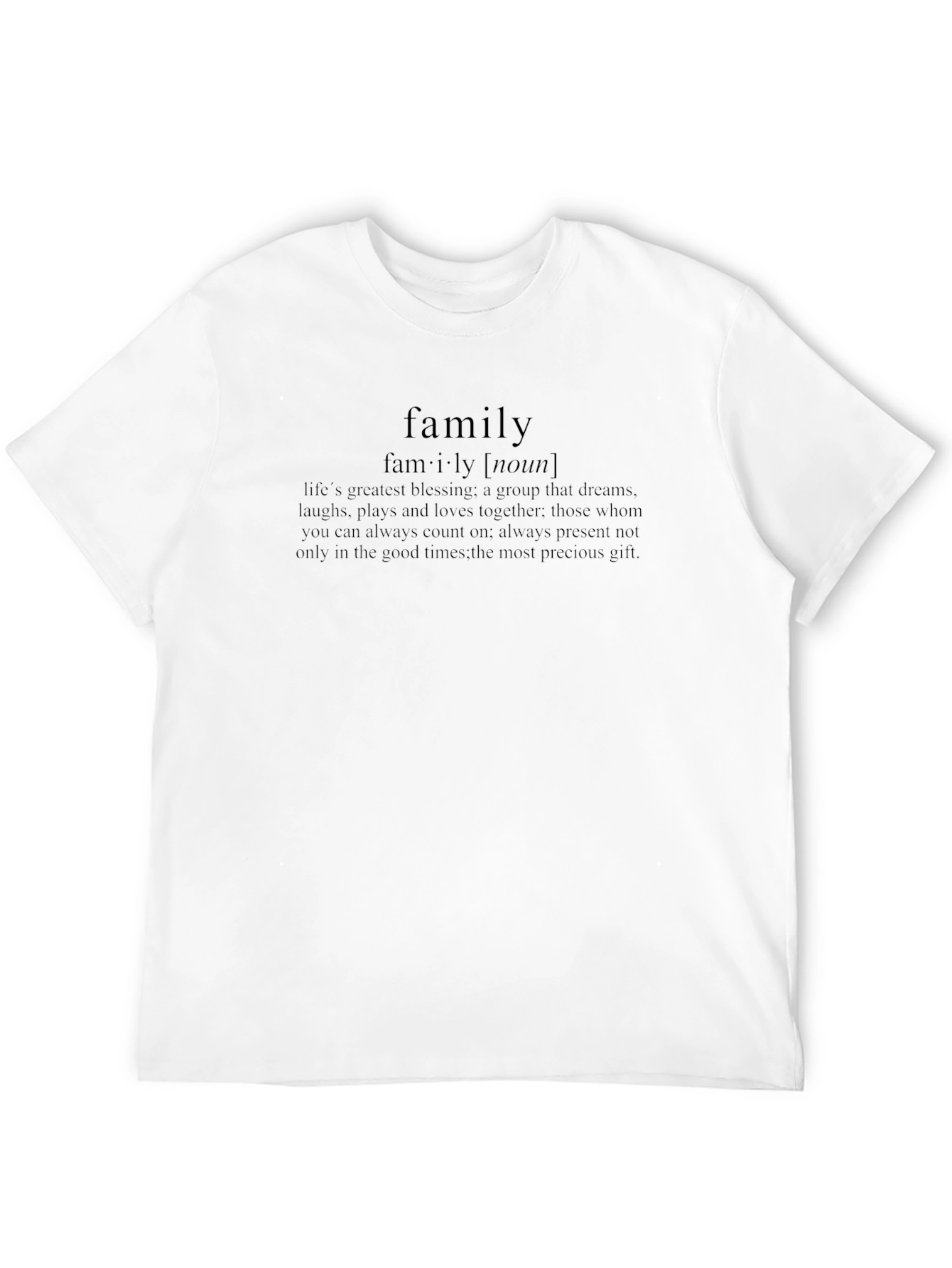 Family Definition Black Graphic Tee