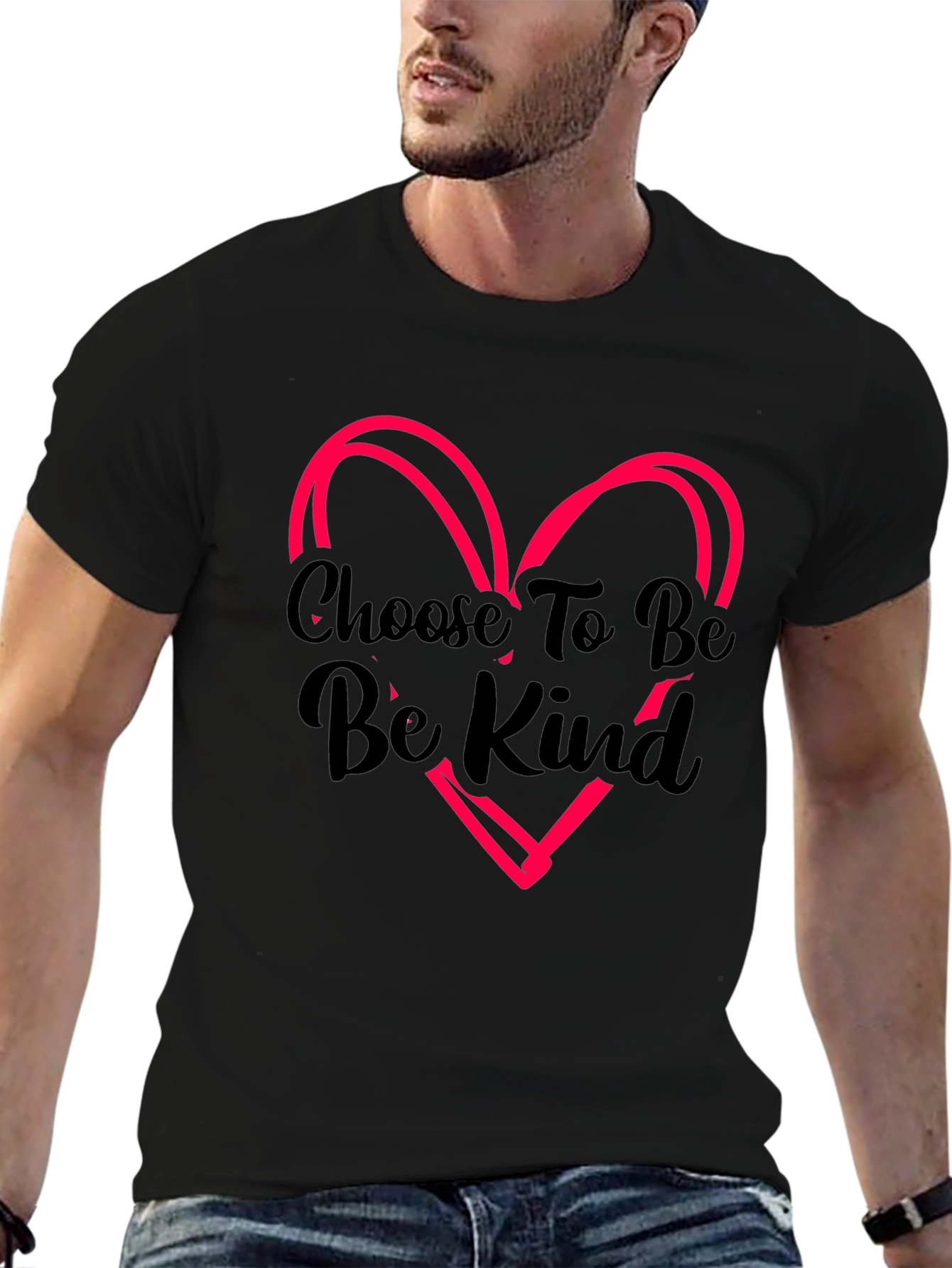Choose To Be Kind Graphic Tee Black