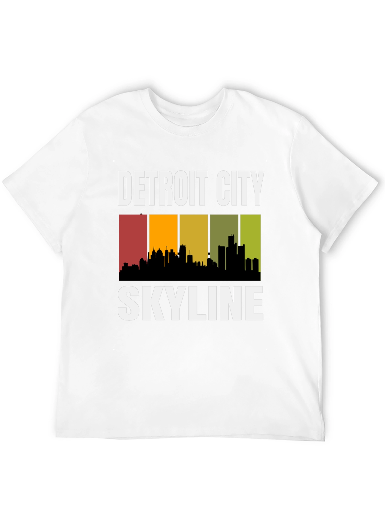 Detroit City Skyline Graphic T-Shirt