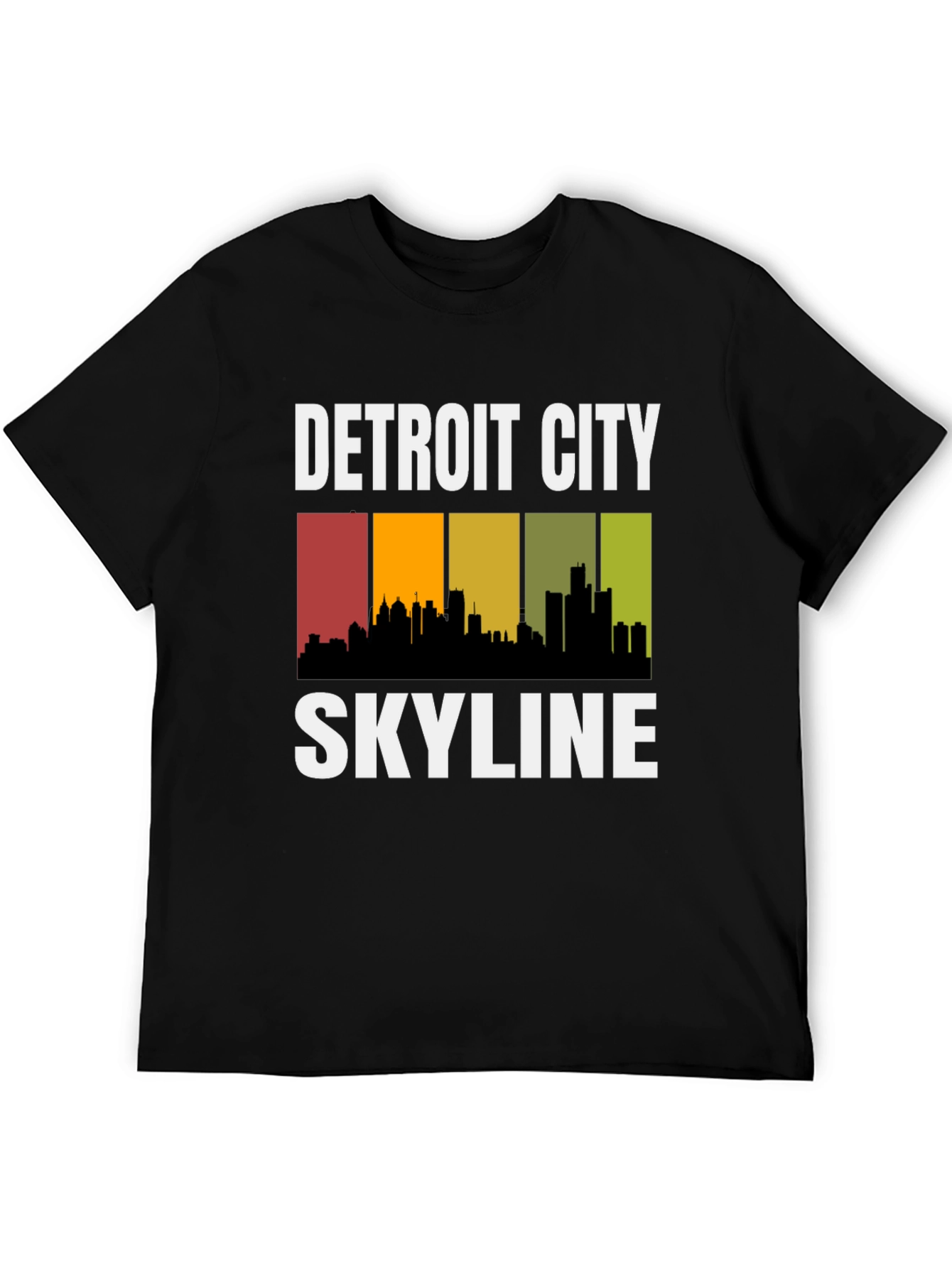 Detroit City Skyline Graphic T-Shirt
