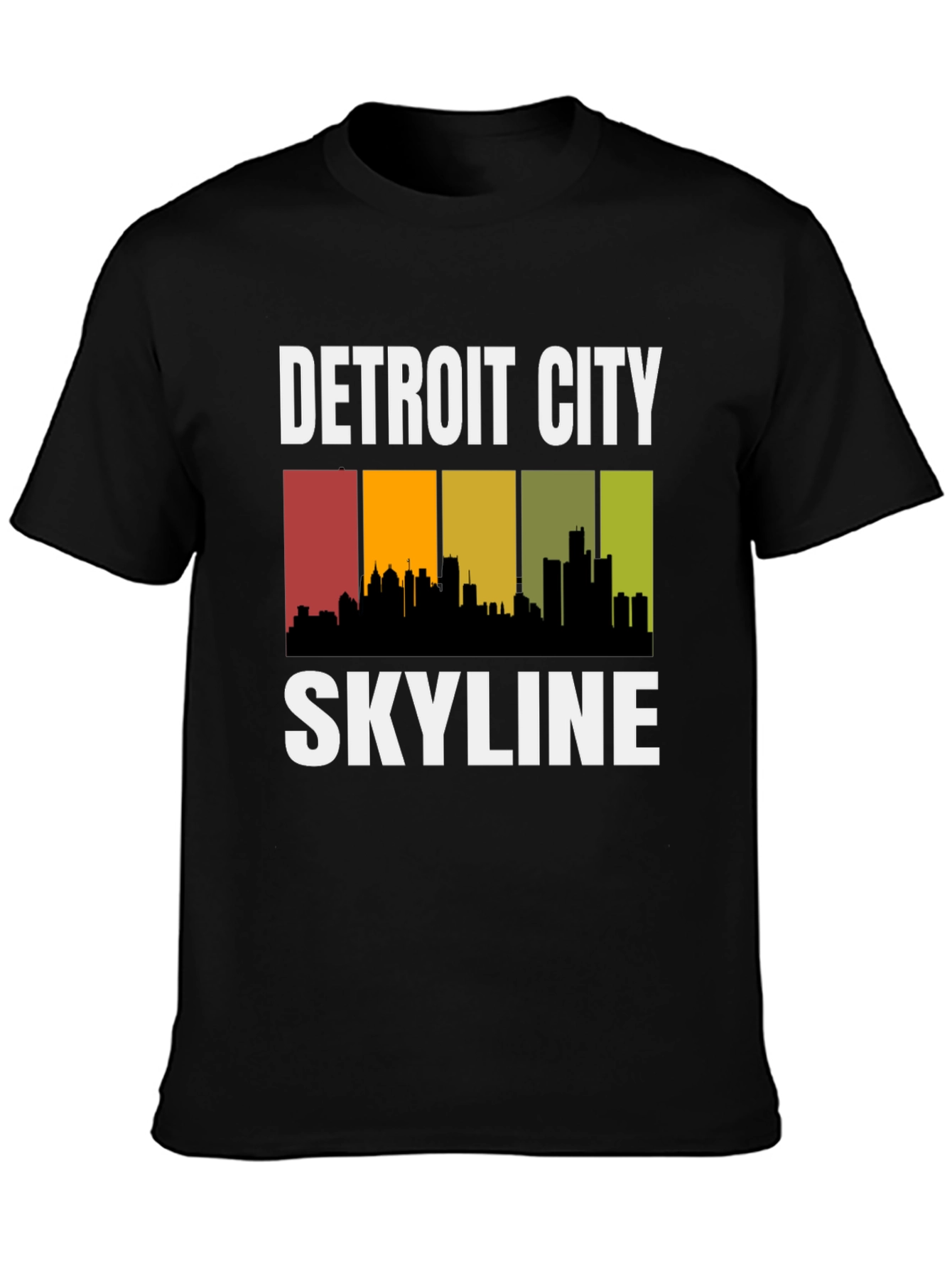 Detroit City Skyline Graphic T-Shirt