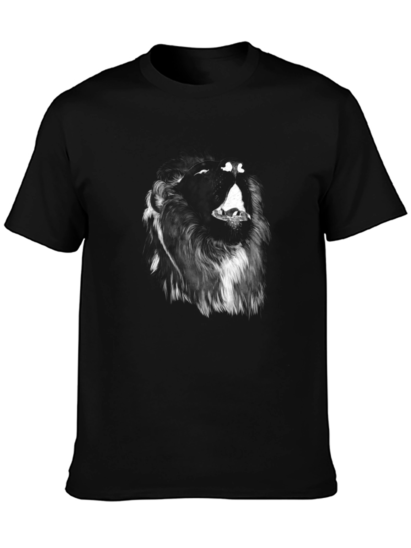 Black Lion Graphic Tee - Mens Fashion