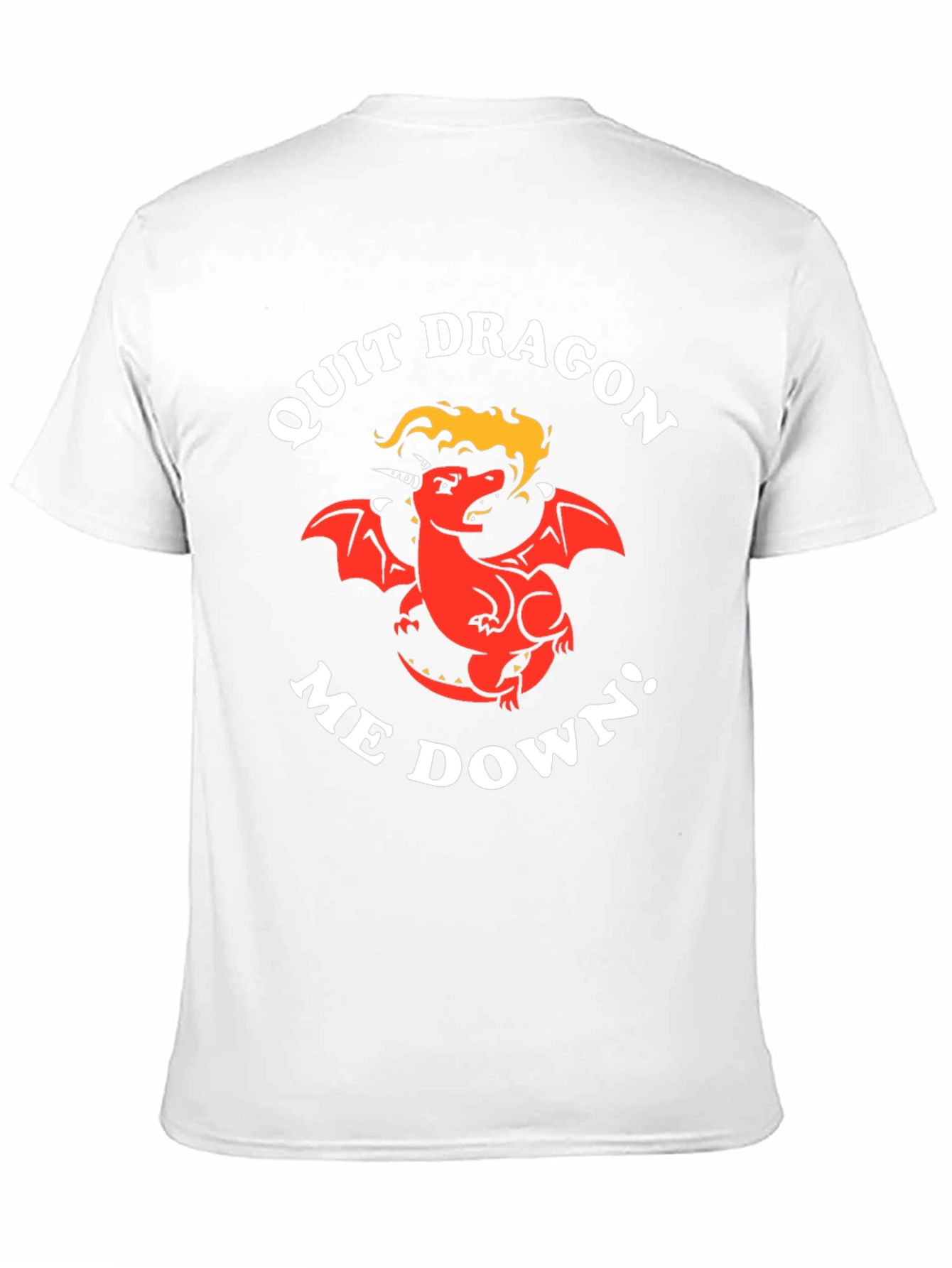 Quit Dragon Me Down Black Graphic T-Shirt