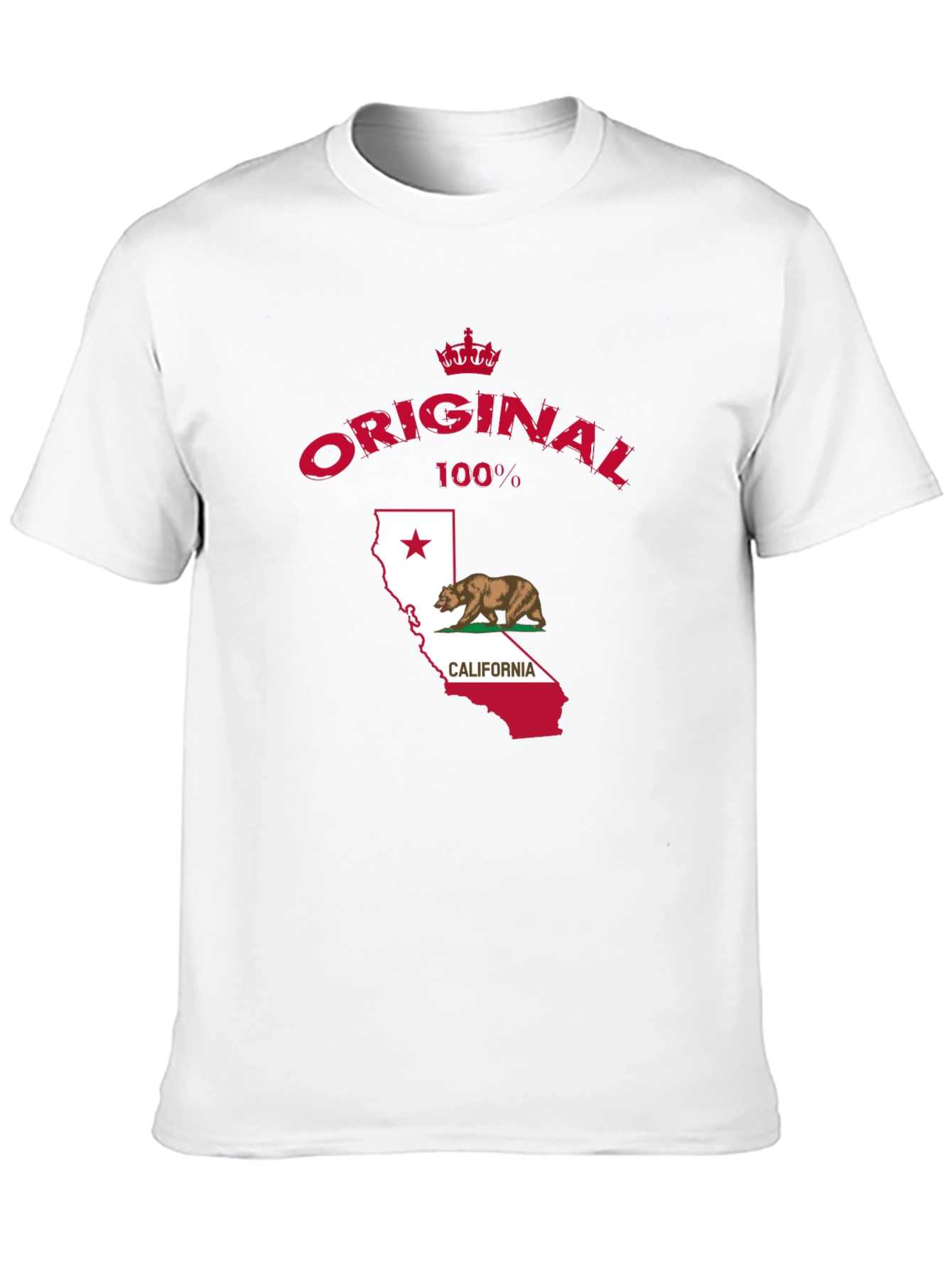 Original California Bear Flag Black T-Shirt