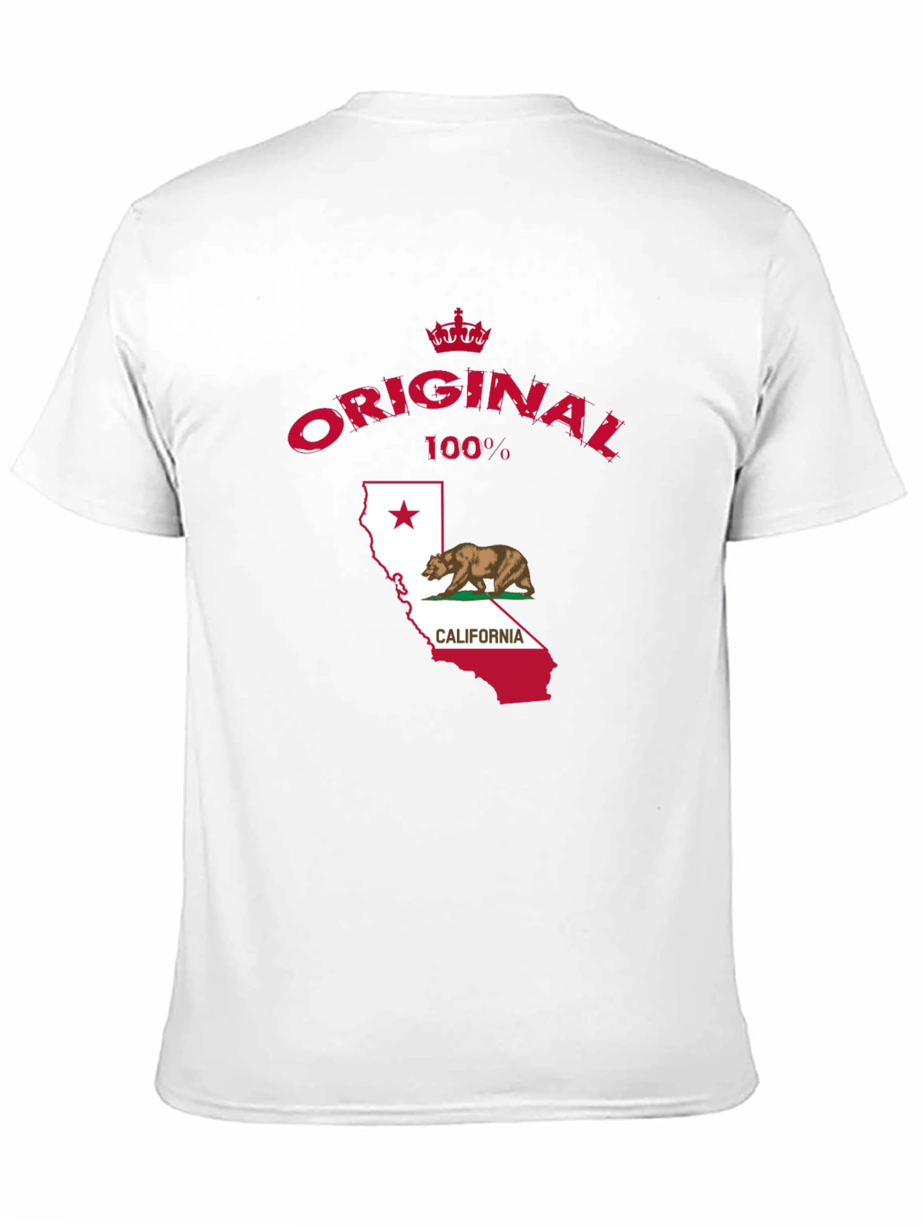 Original California Bear Flag Black T-Shirt