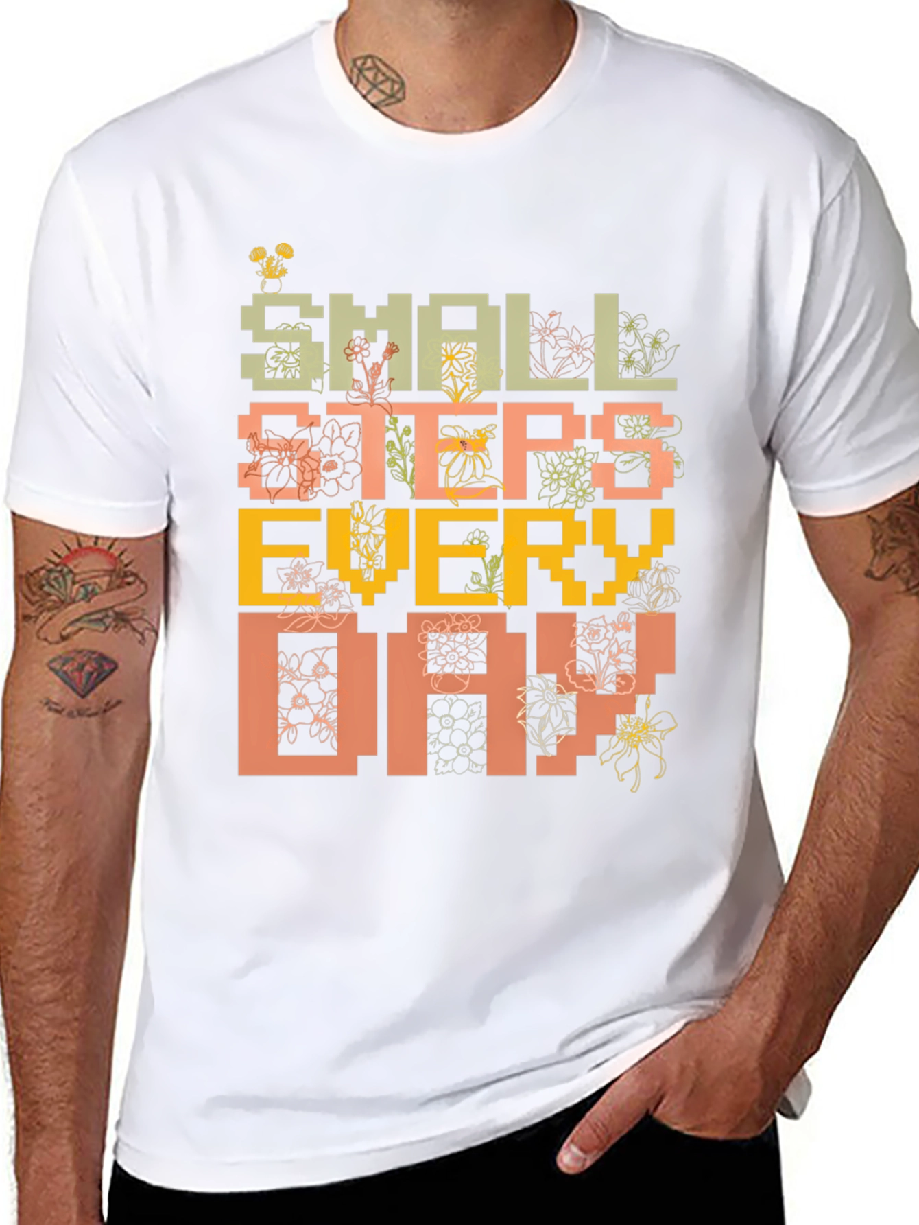 Small Steps Everyday Graphic Tee - Black