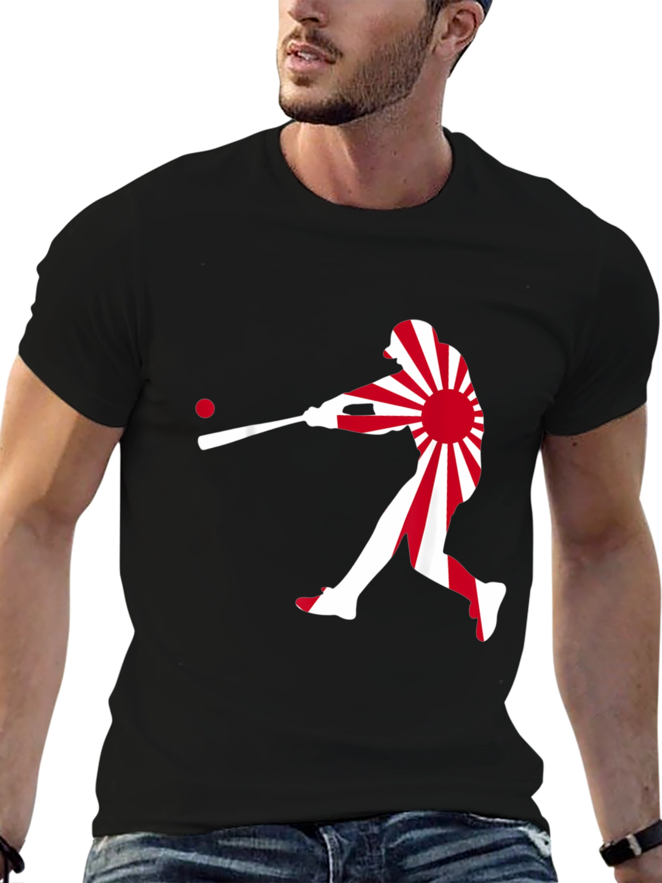Baseball Japan Flag T-Shirt