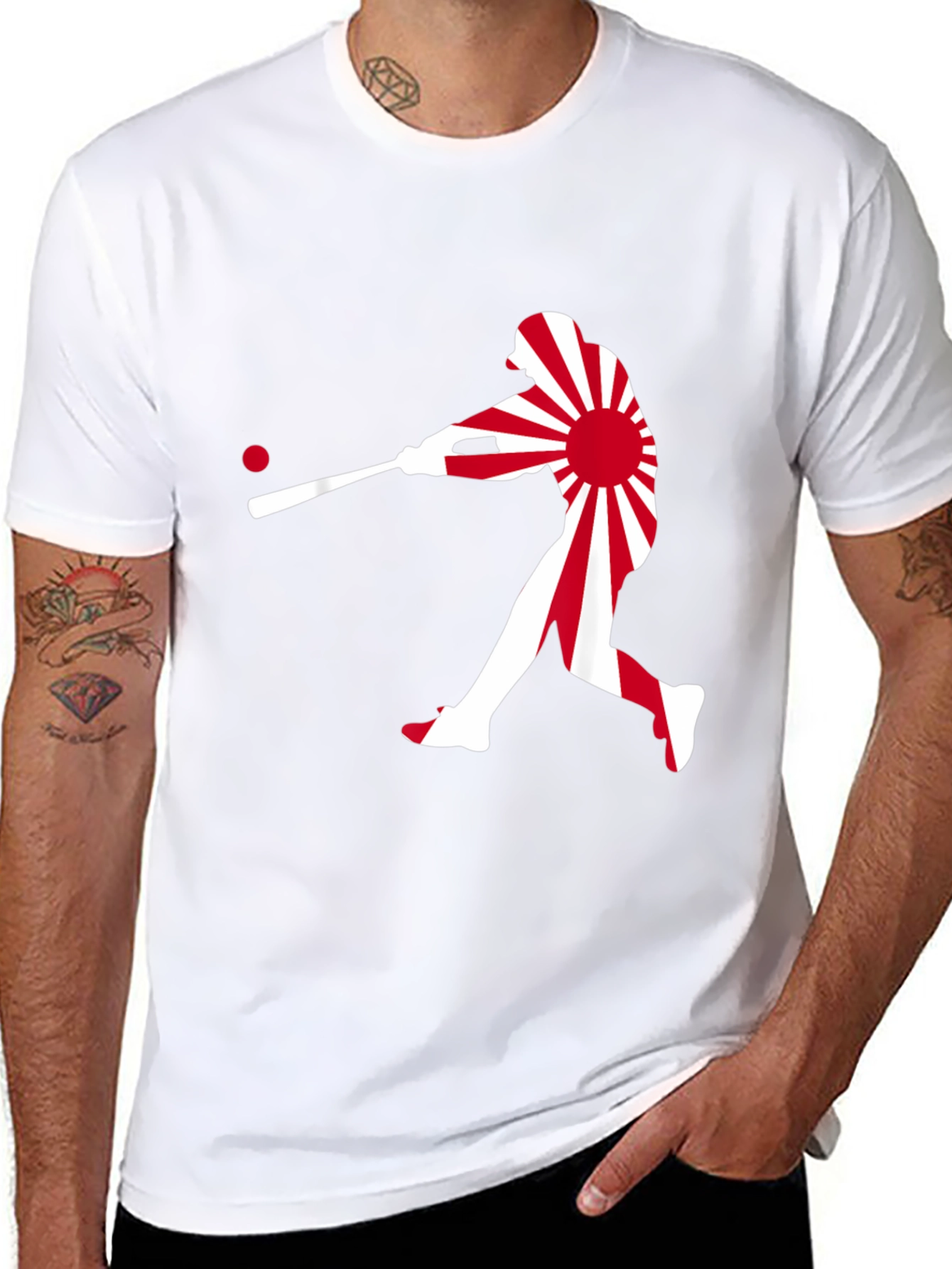 Baseball Japan Flag T-Shirt