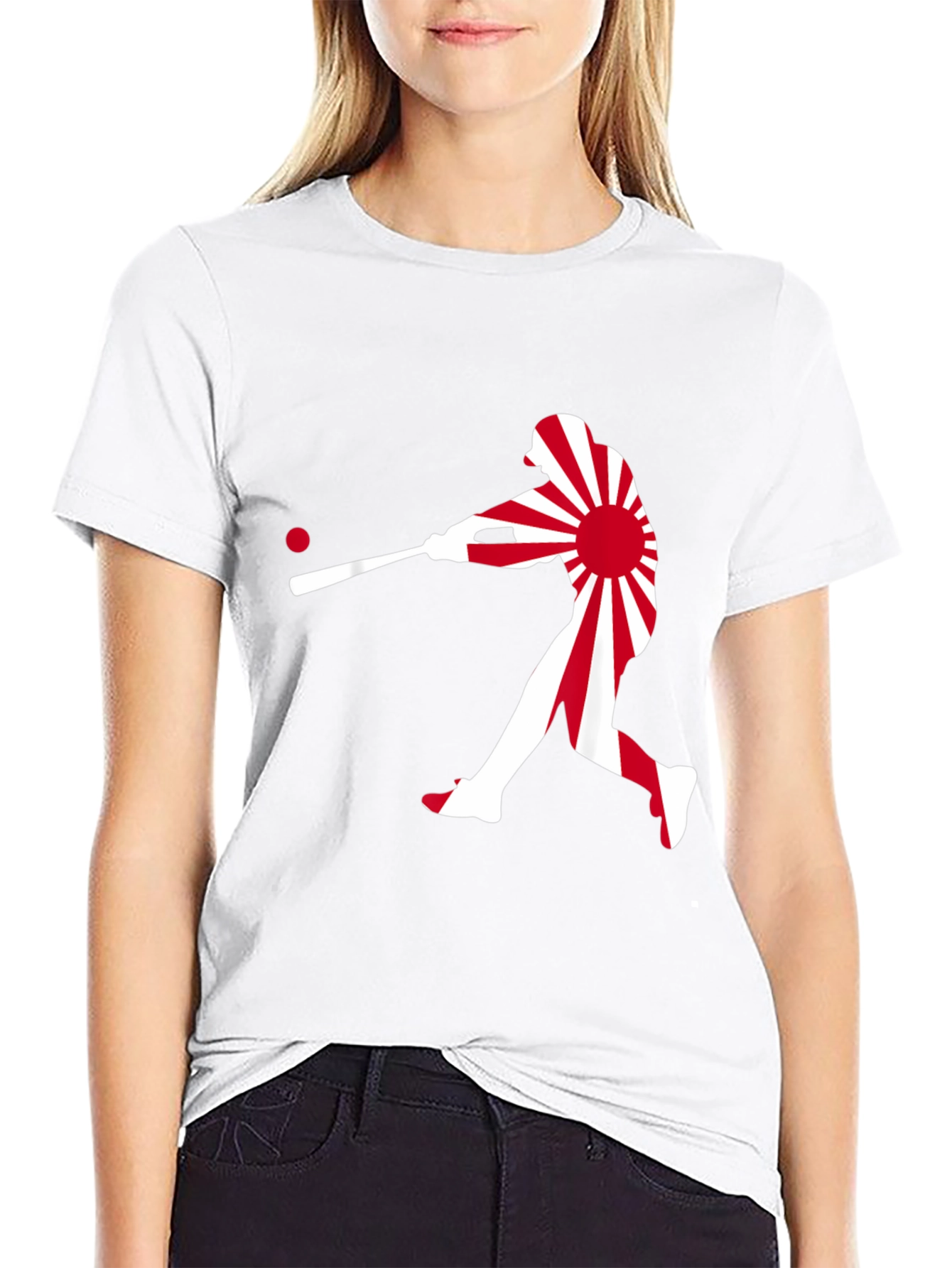 Baseball Japan Flag T-Shirt