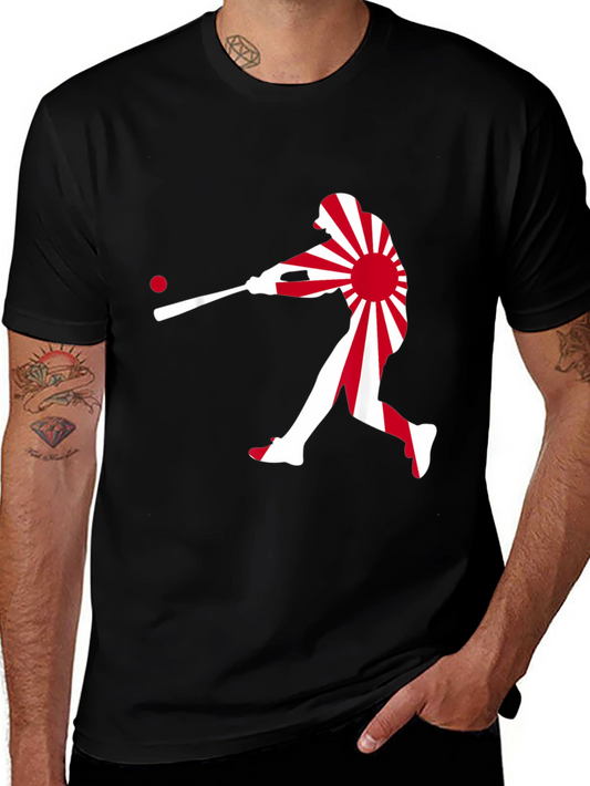 Baseball Japan Flag T-Shirt