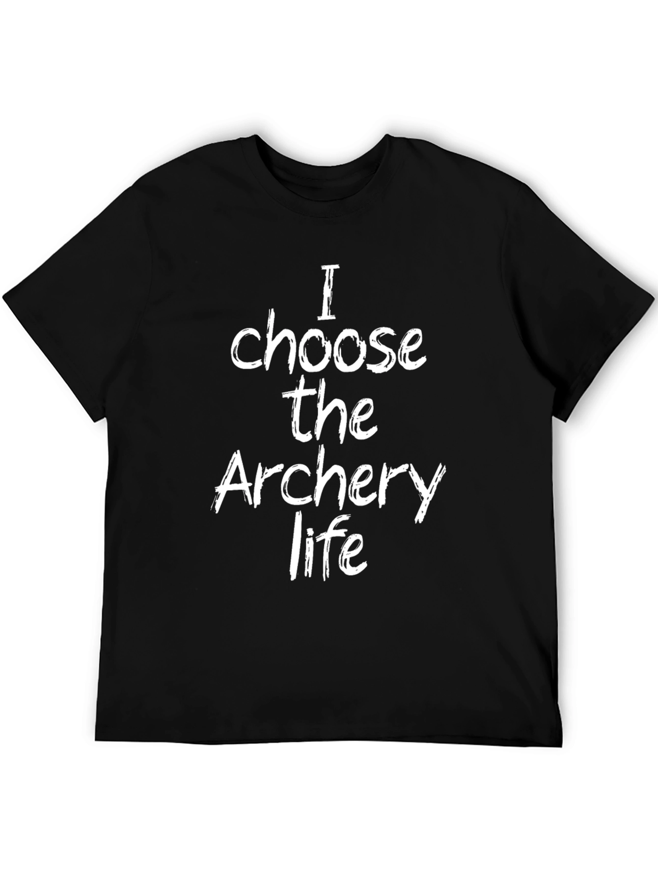 Archery Life T-Shirt - Black Crew Neck Casual Wear