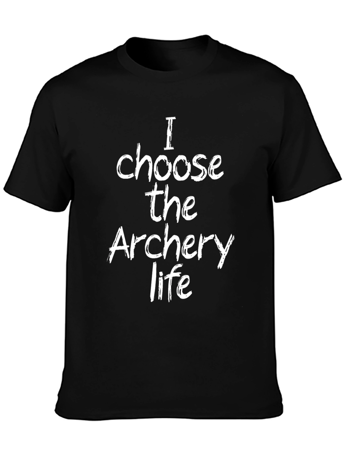 Archery Life T-Shirt - Black Crew Neck Casual Wear