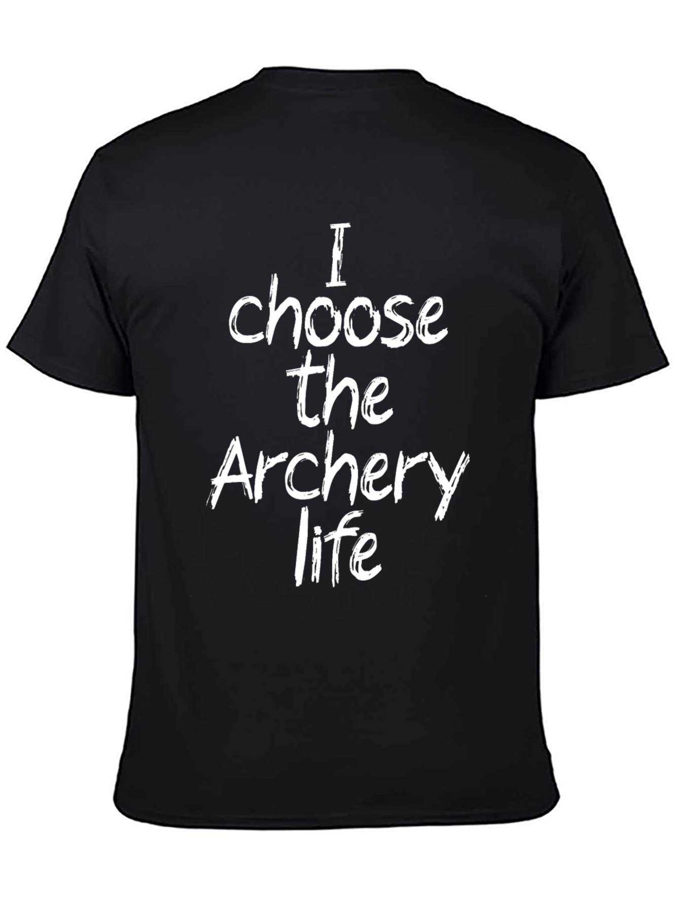 Archery Life T-Shirt - Black Crew Neck Casual Wear